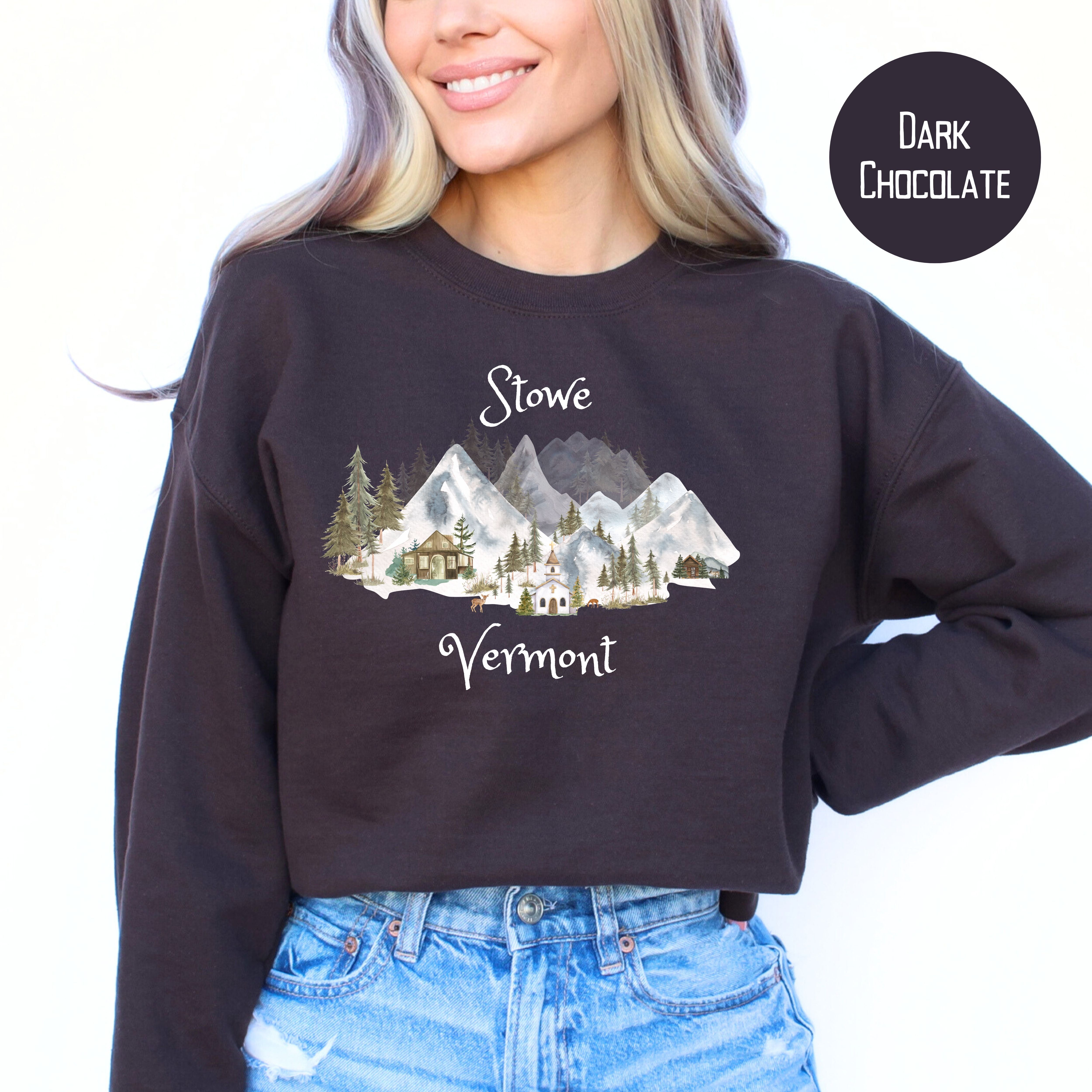 Stowe Vermont Unisex Vacation Gift Sweatshirt