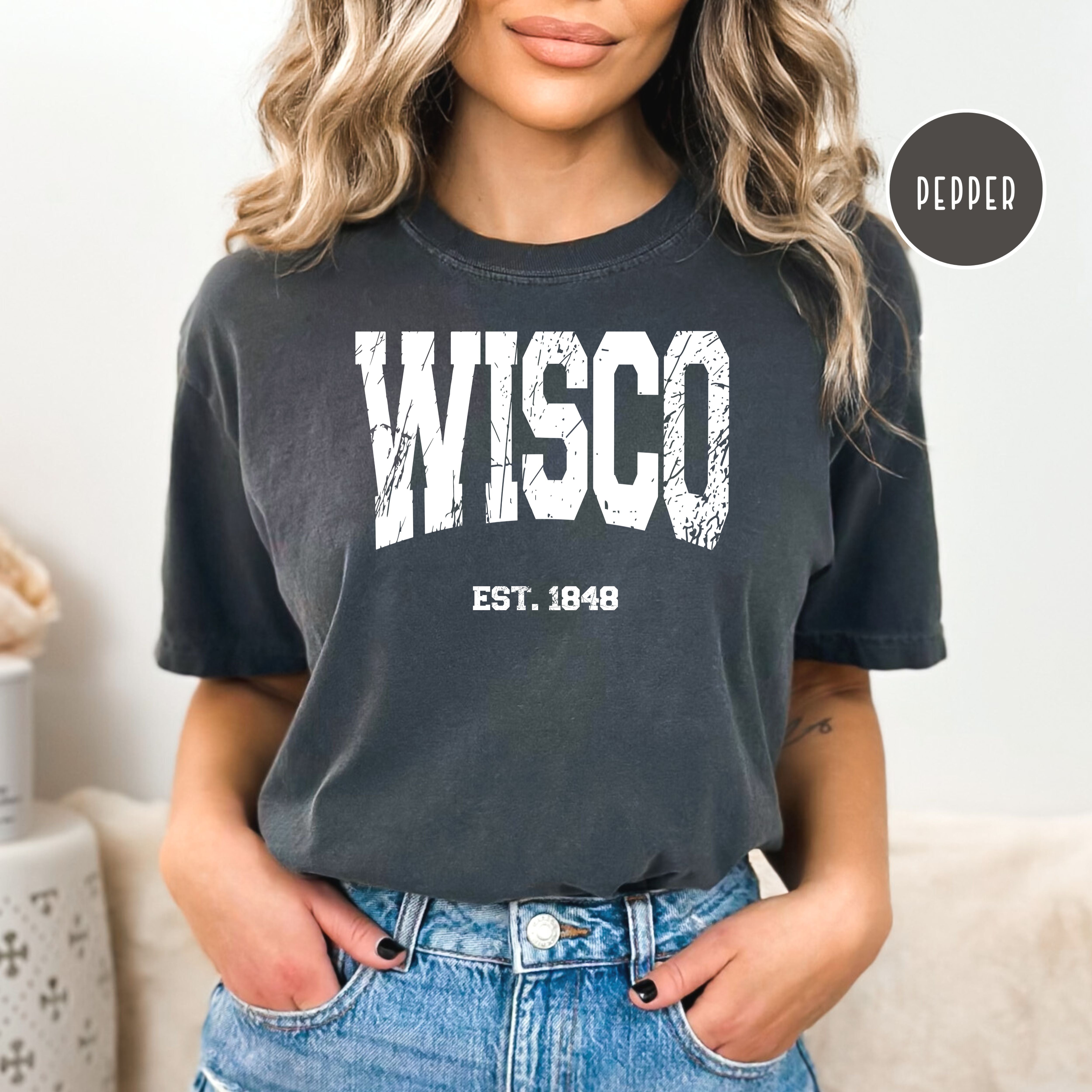 WISCO (Wisconsin) Grunge Comfort Colors® Tee