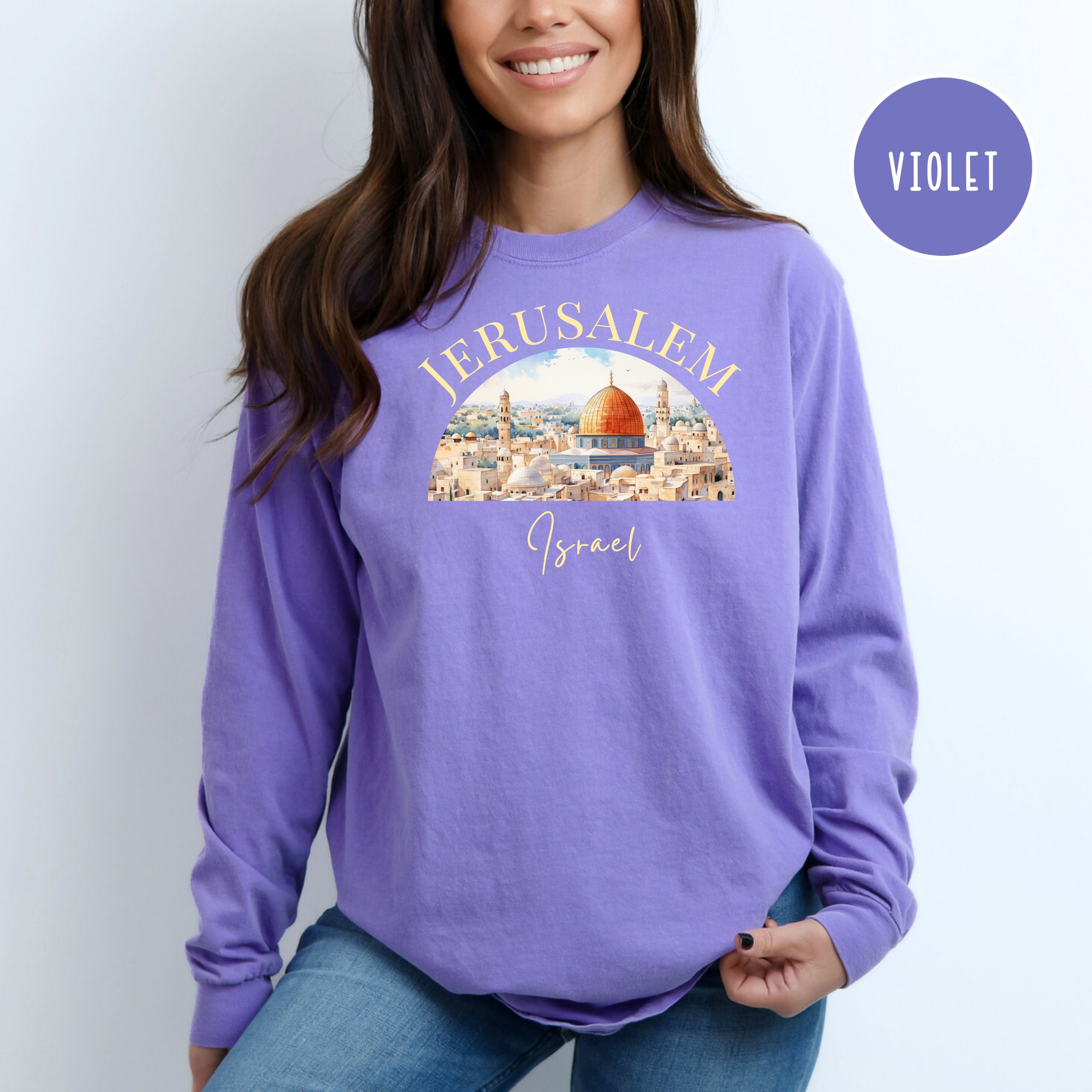 Jerusalem Comfort Colors® Long Sleeve Tee