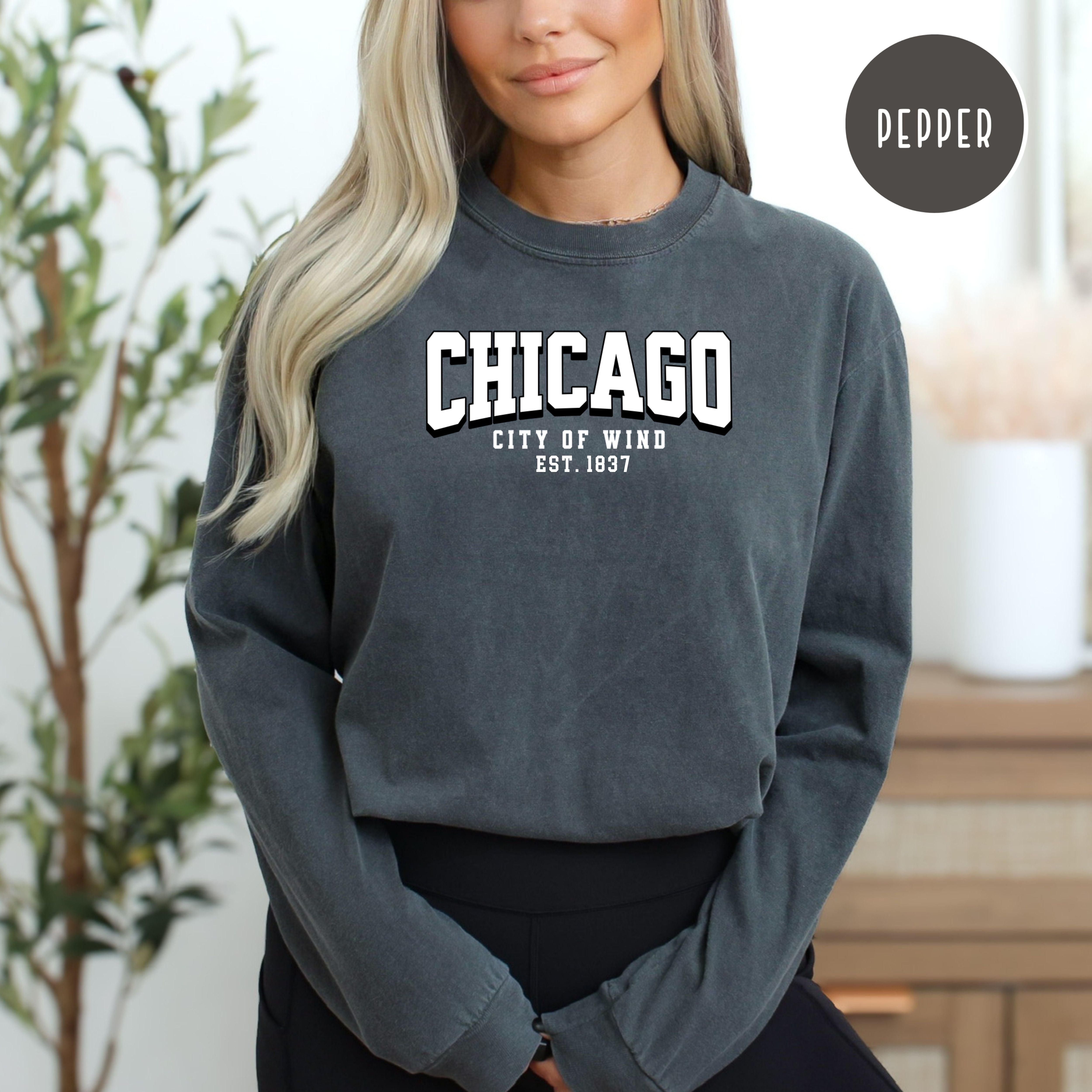 Chicago Comfort Colors® Long Sleeve Unisex Tee