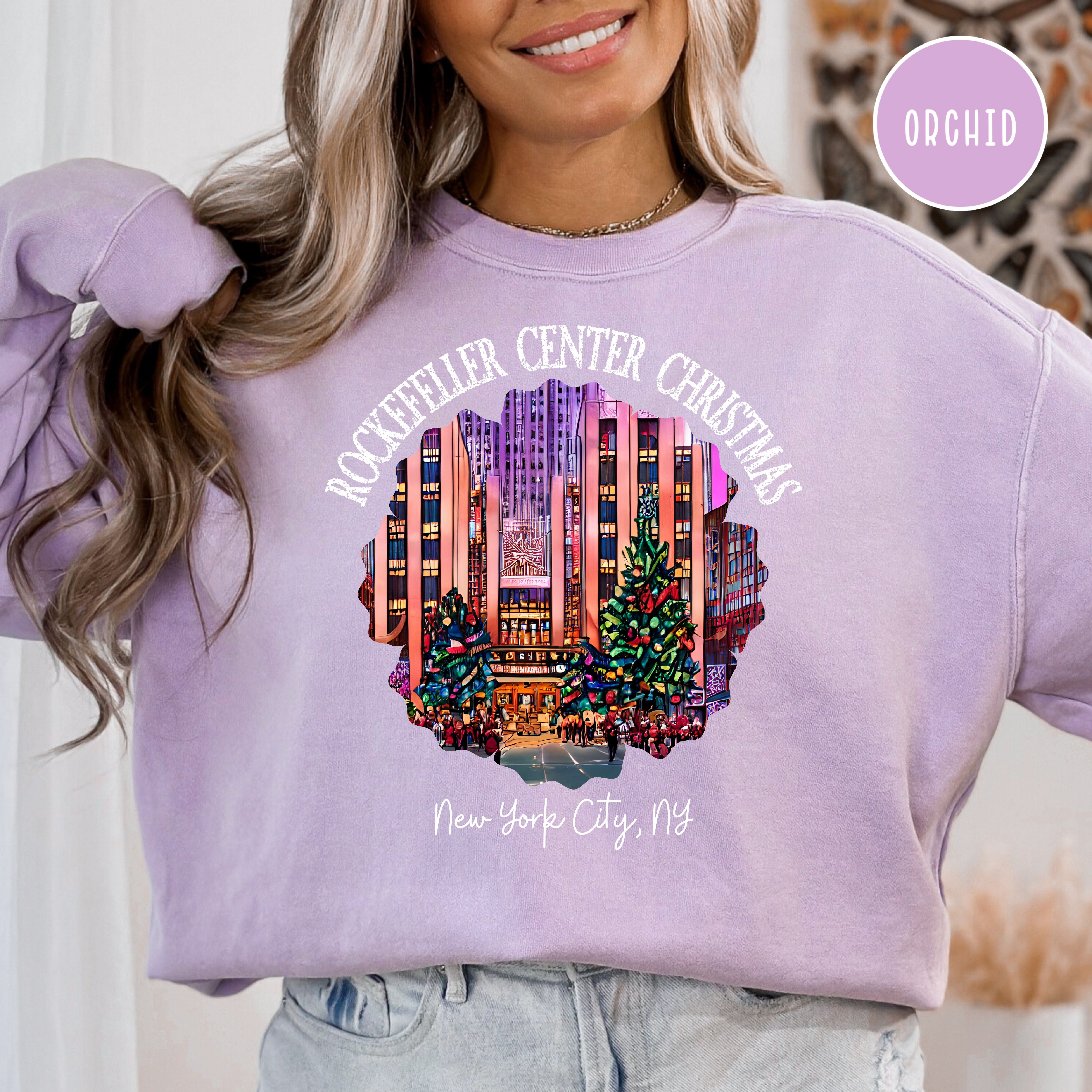 Christmas at Rockefeller Center New York City Comfort Colors® Sweatshirt