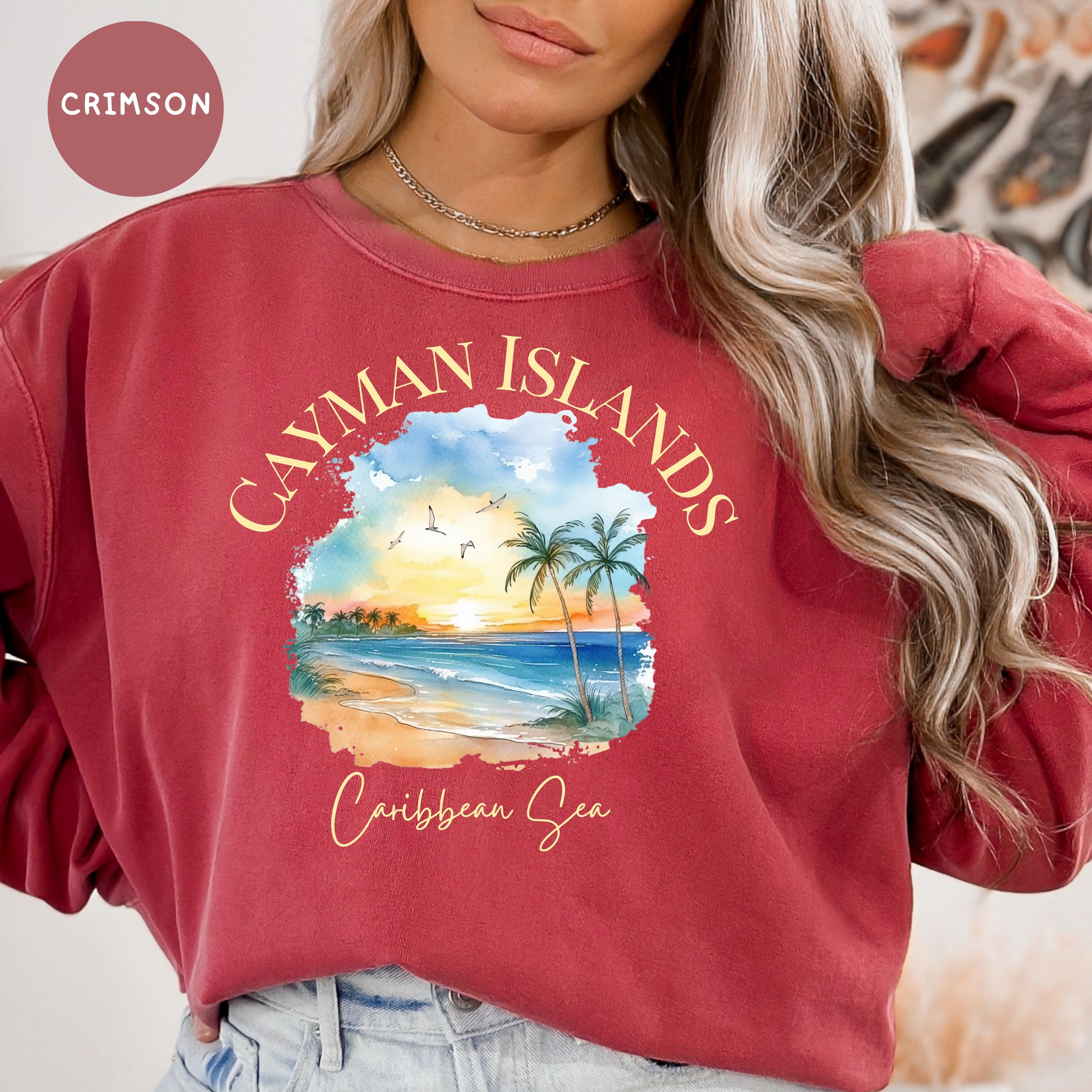 Cayman Islands Sunset Comfort Colors® Sweatshirt