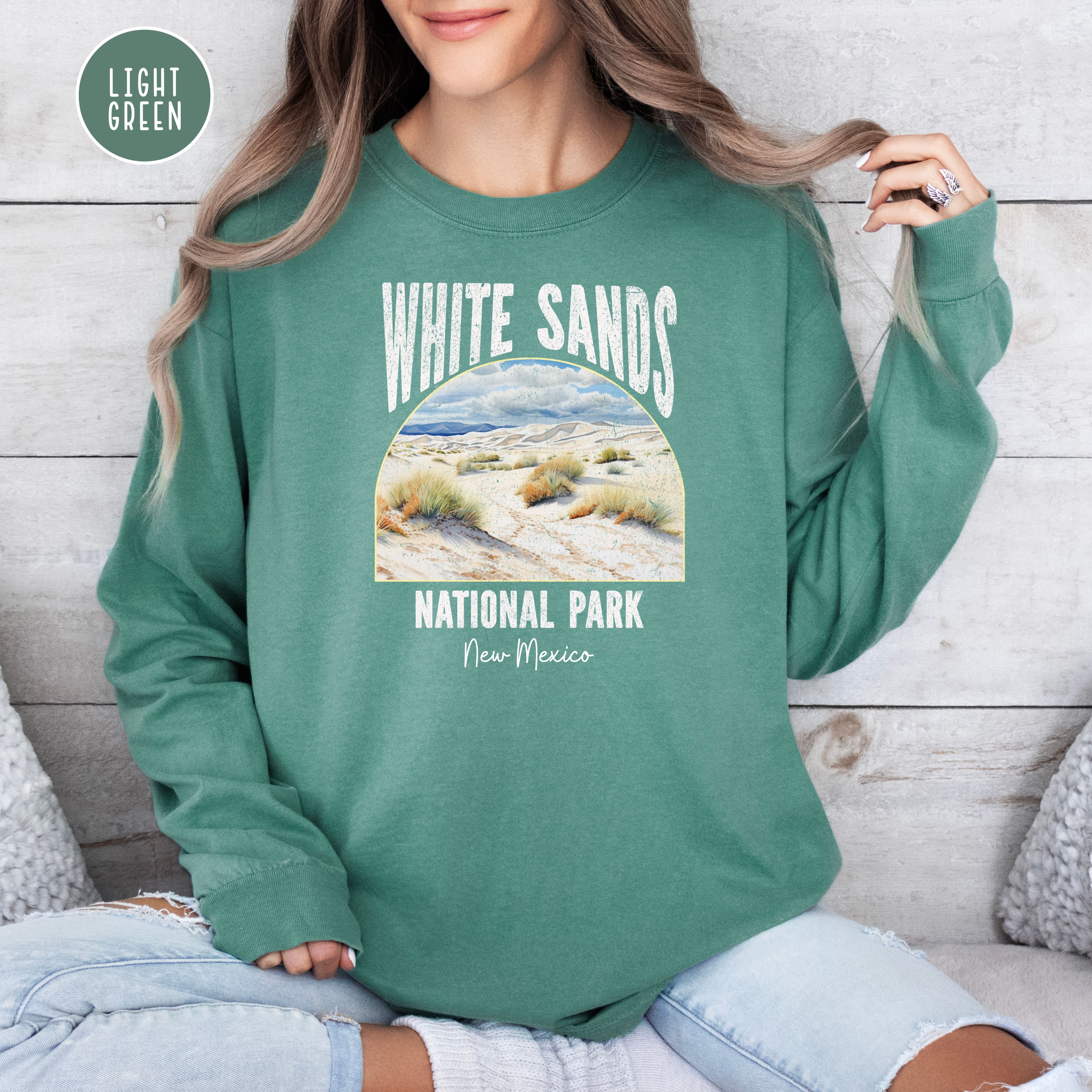 White Sands National Park New Mexico Comfort Colors® Long Sleeve Tee