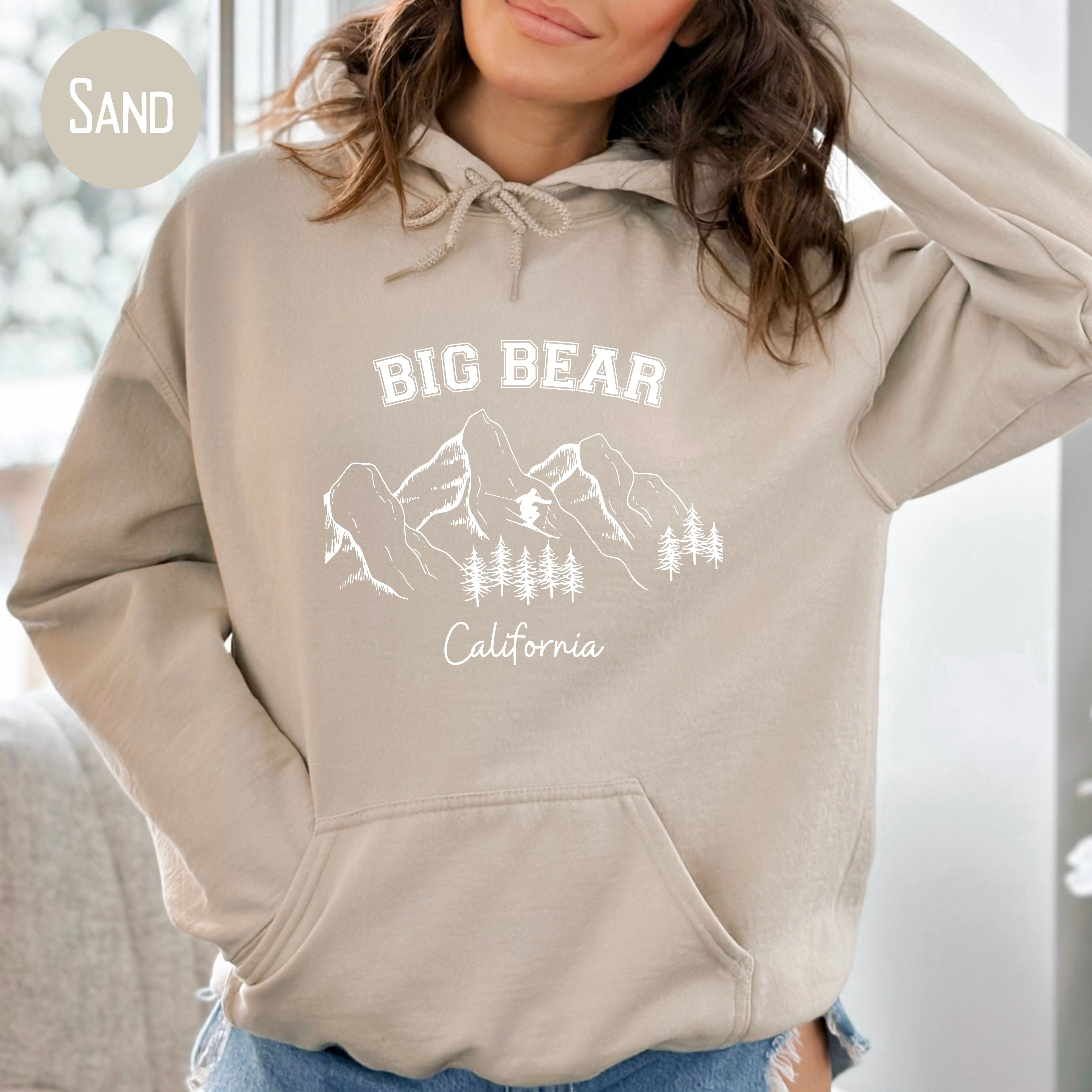 Big Bear California Unisex Ski Vacation Pullover Hoodie