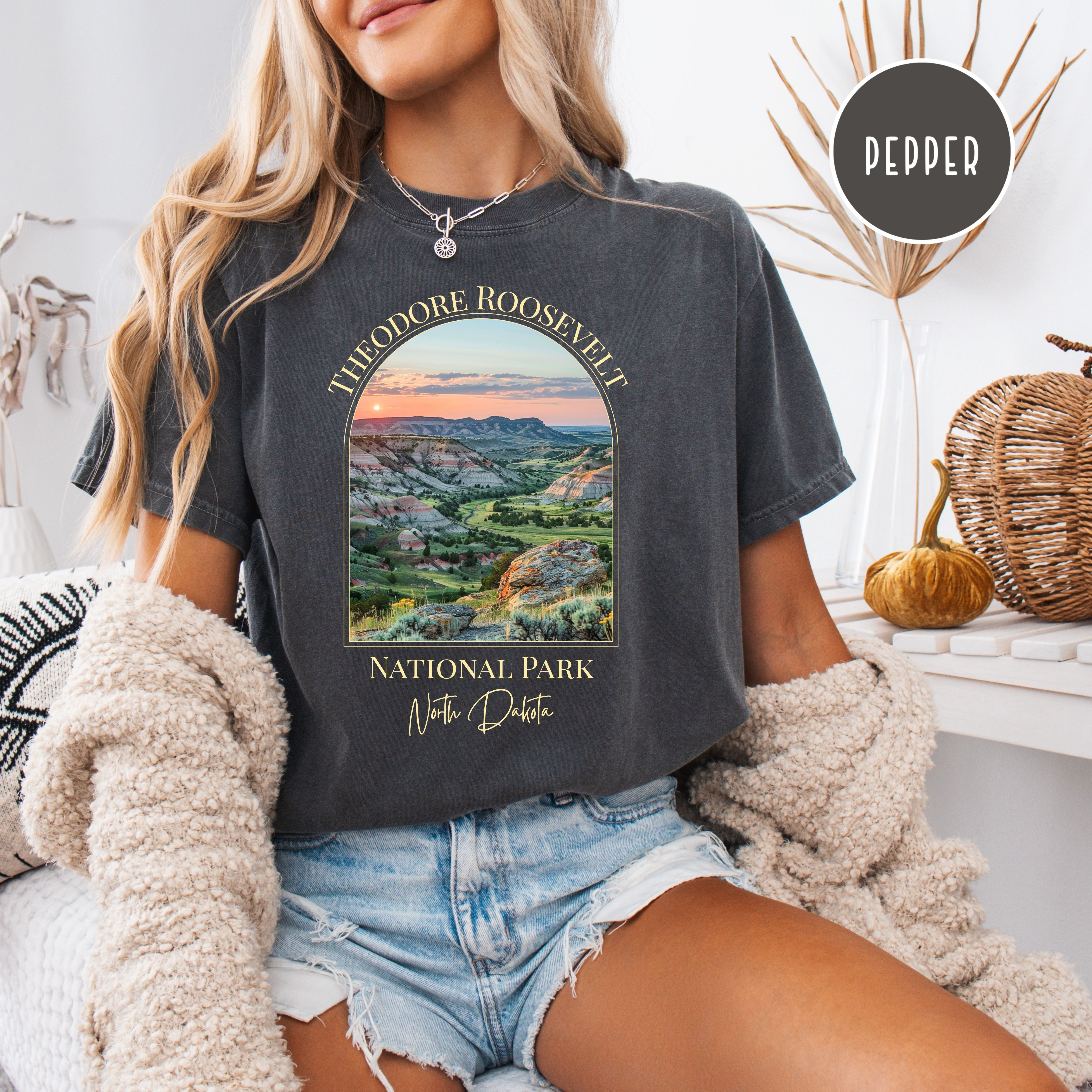 Theodore Roosevelt National Park North Dakota Comfort Colors Unisex Tee
