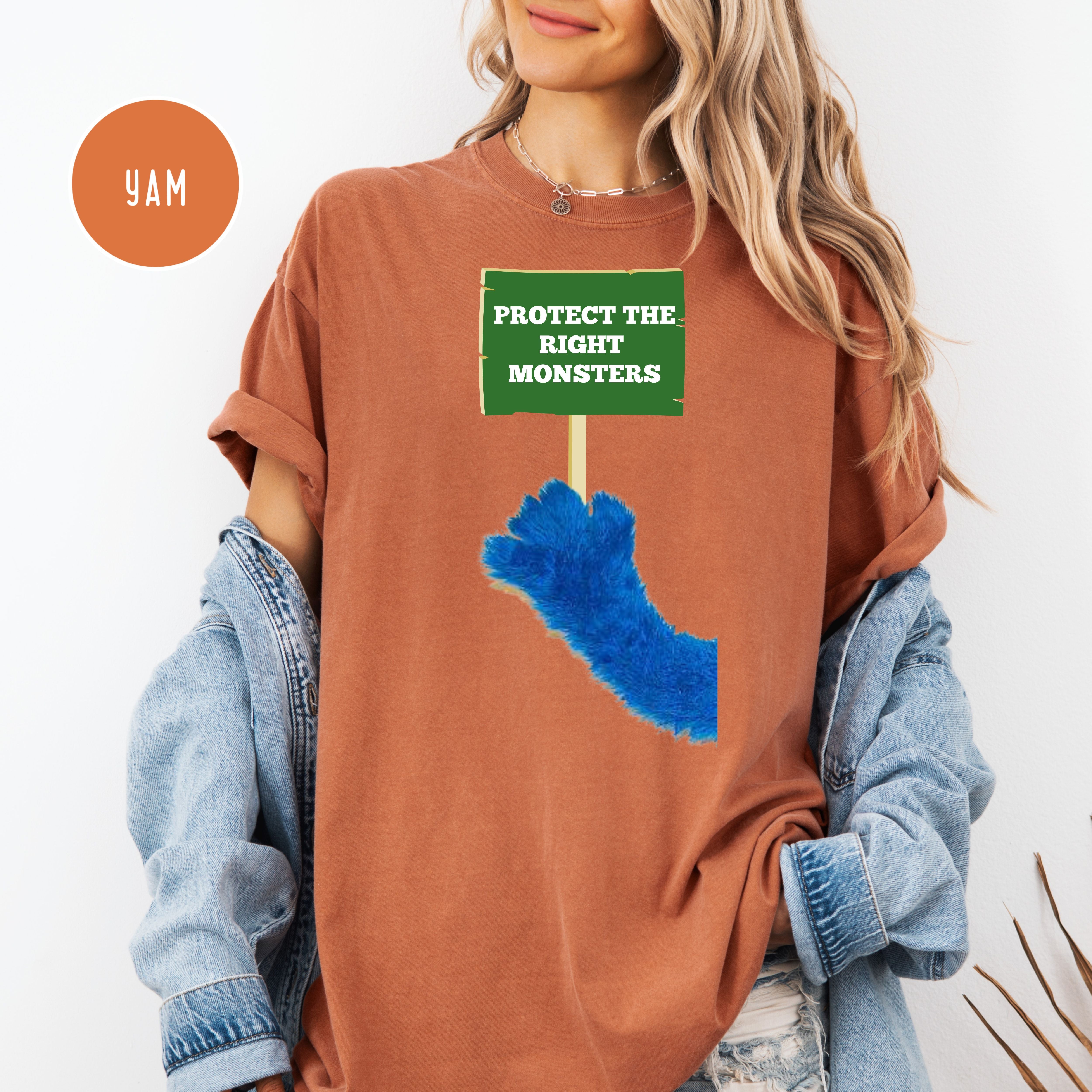 Protect The Right Monsters Comfort Colors Save PBS Protest Shirt