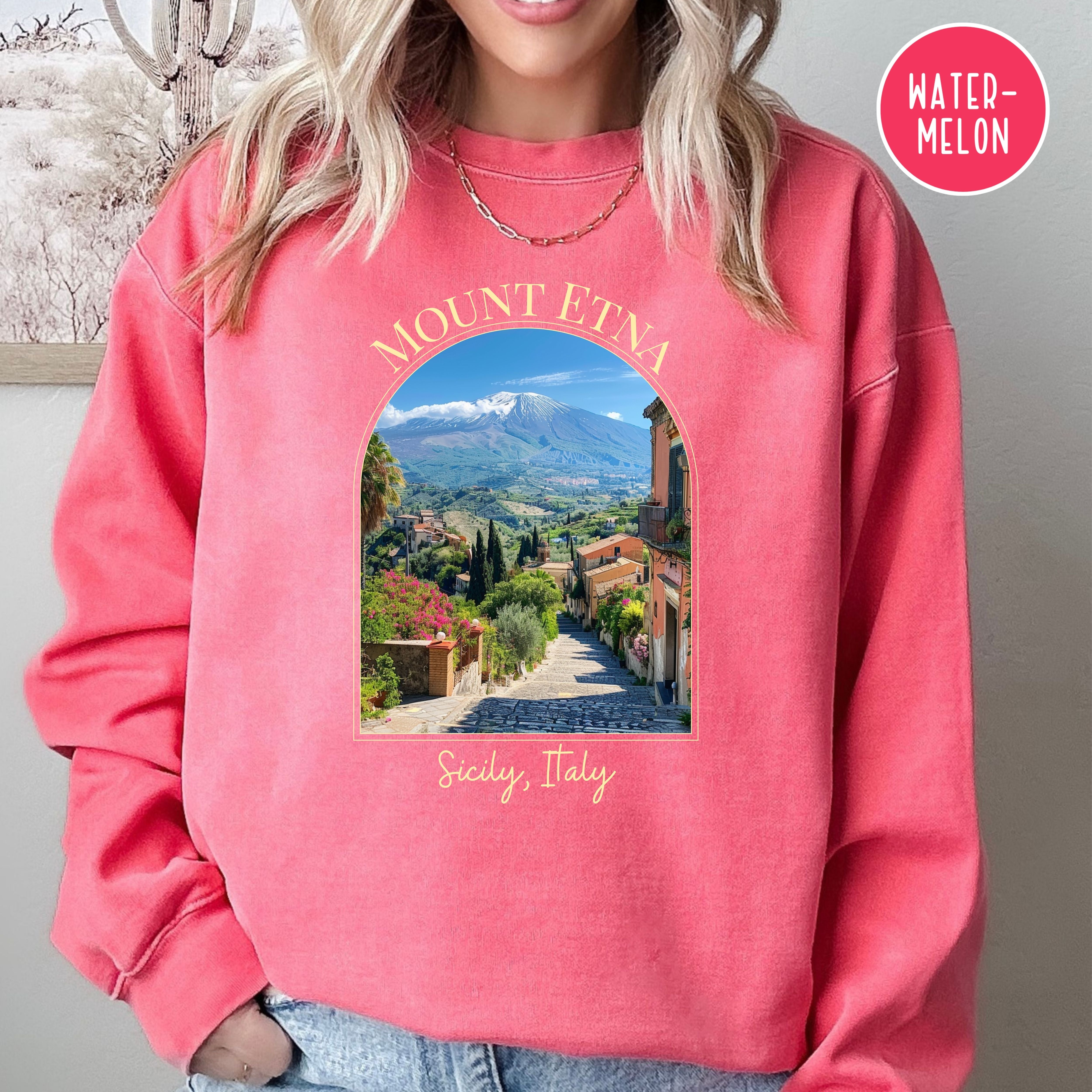Mount Etna Sicily Italy Comfort Colors® Sweatshirt