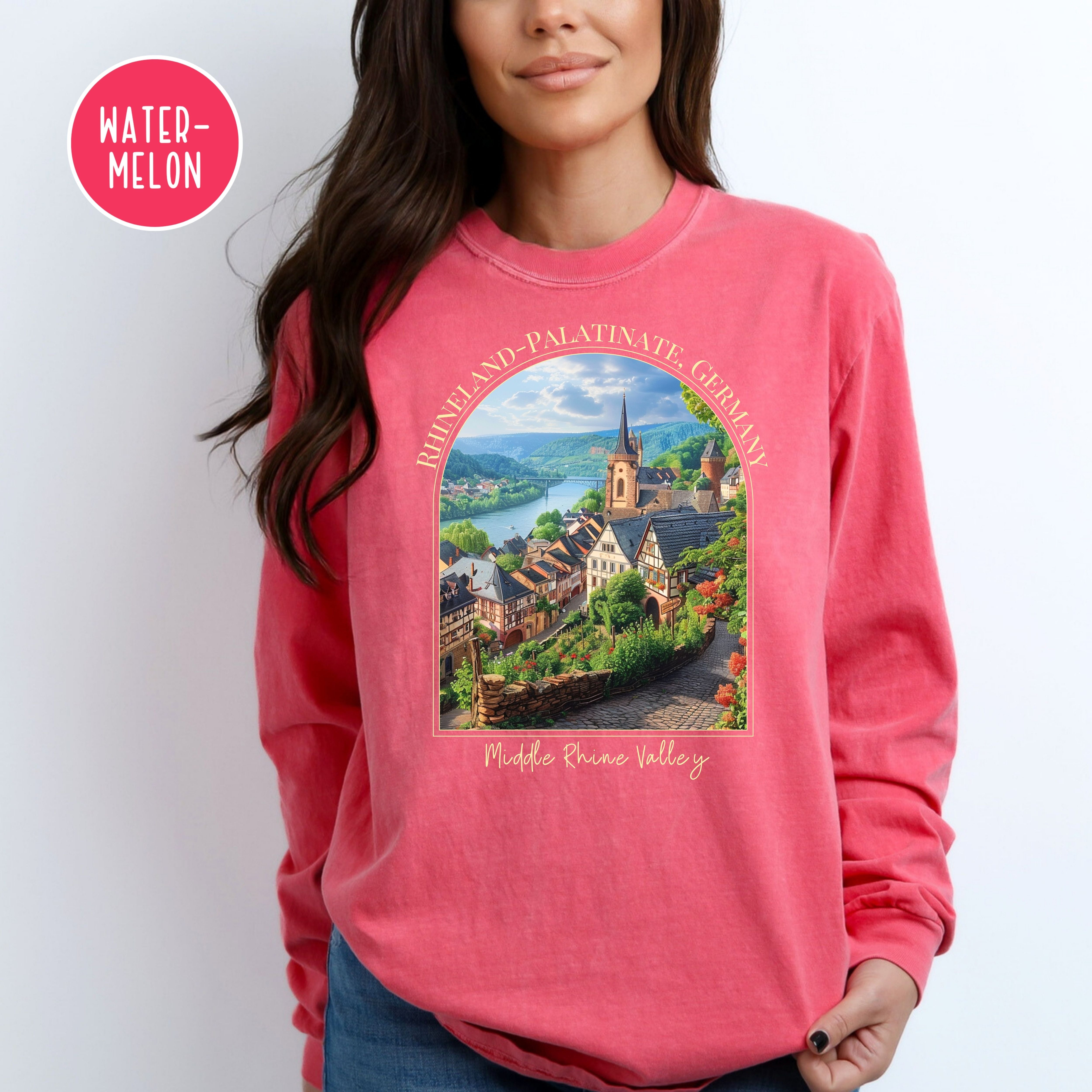 Rhine Valley Germany Comfort Colors® Long Sleeve Tee