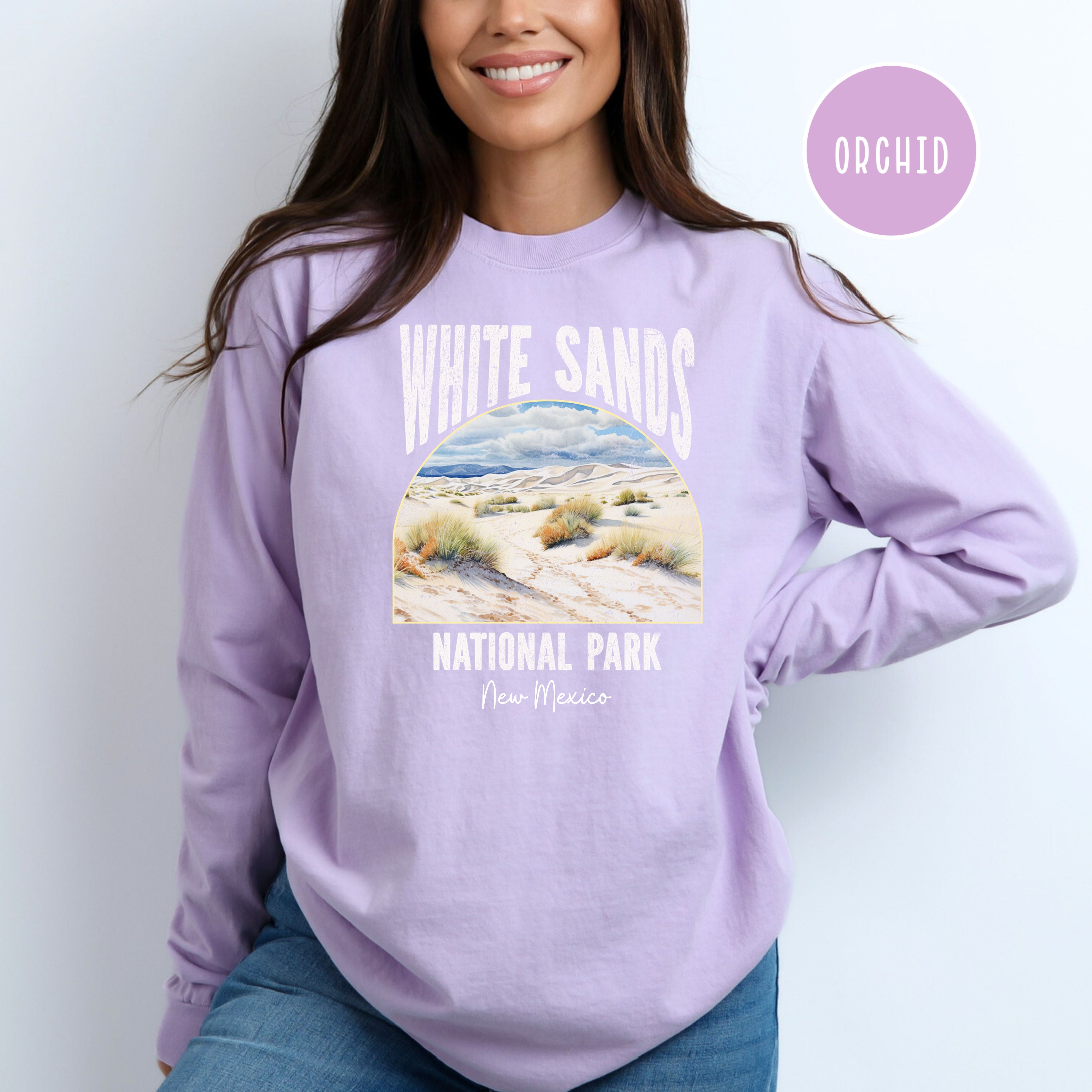 White Sands National Park New Mexico Comfort Colors® Long Sleeve Tee