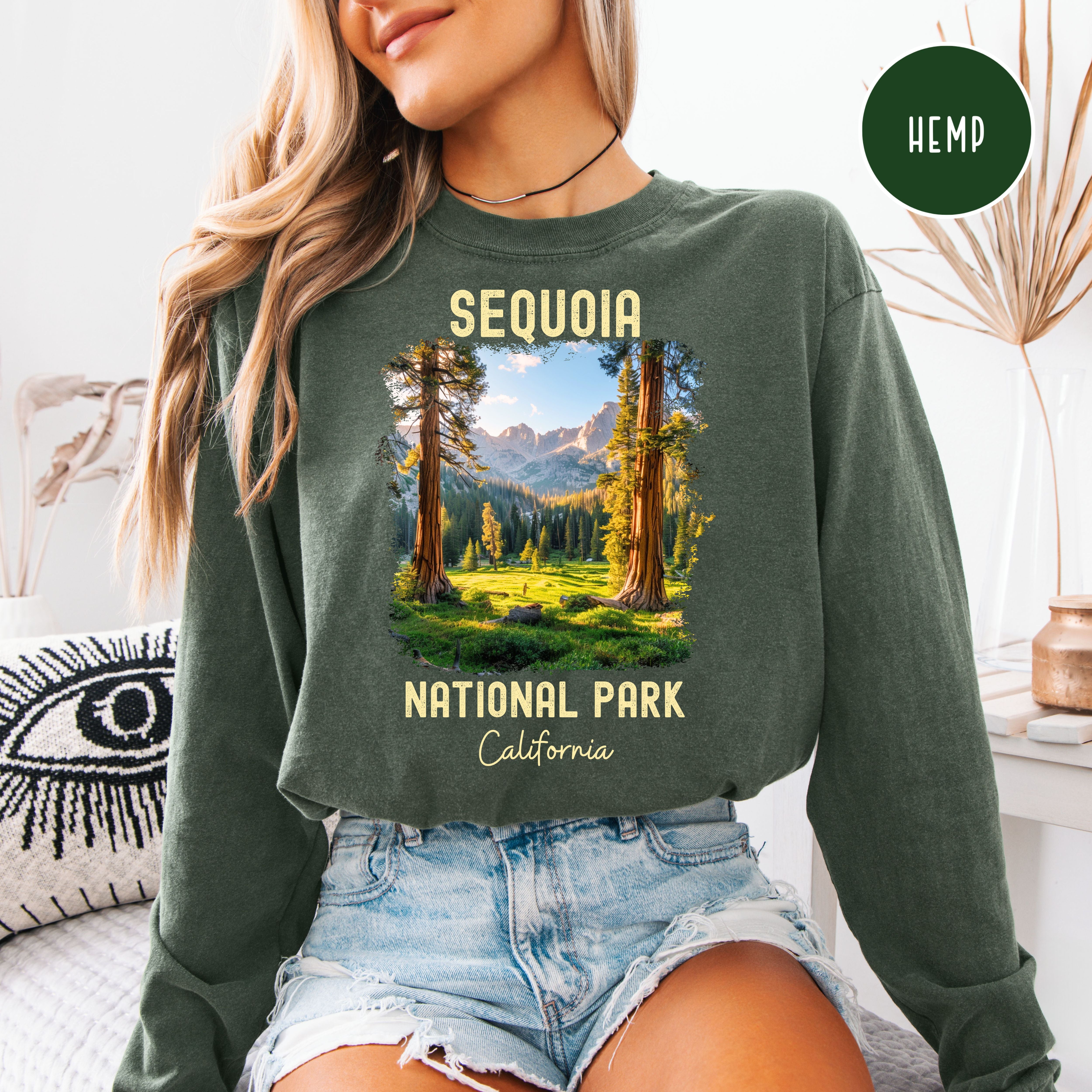 Sequoia National Park California Unisex Long Sleeve Comfort Colors T-Shirt