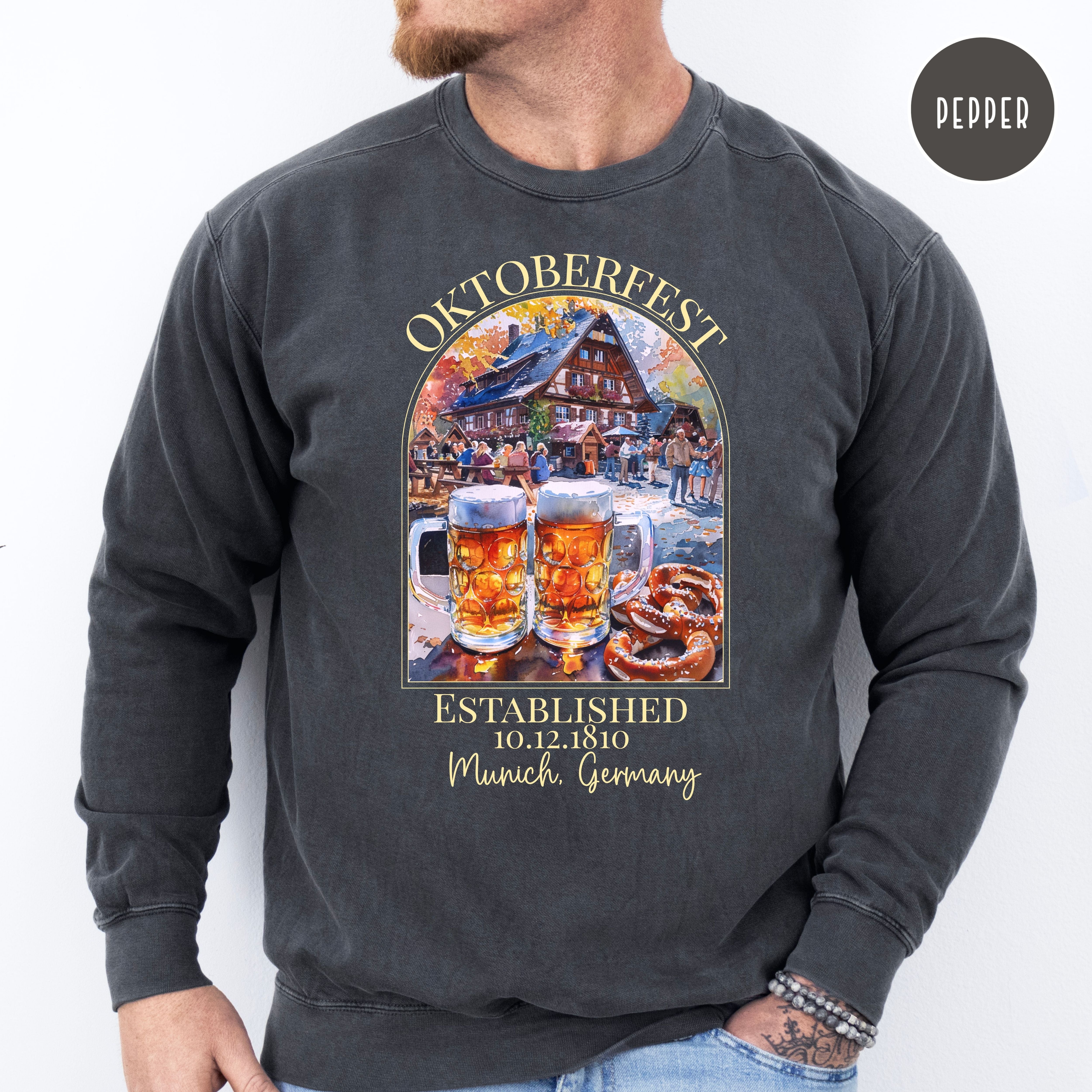 Oktoberfest Celebration Comfort Colors Adult Unisex Gift Sweatshirt