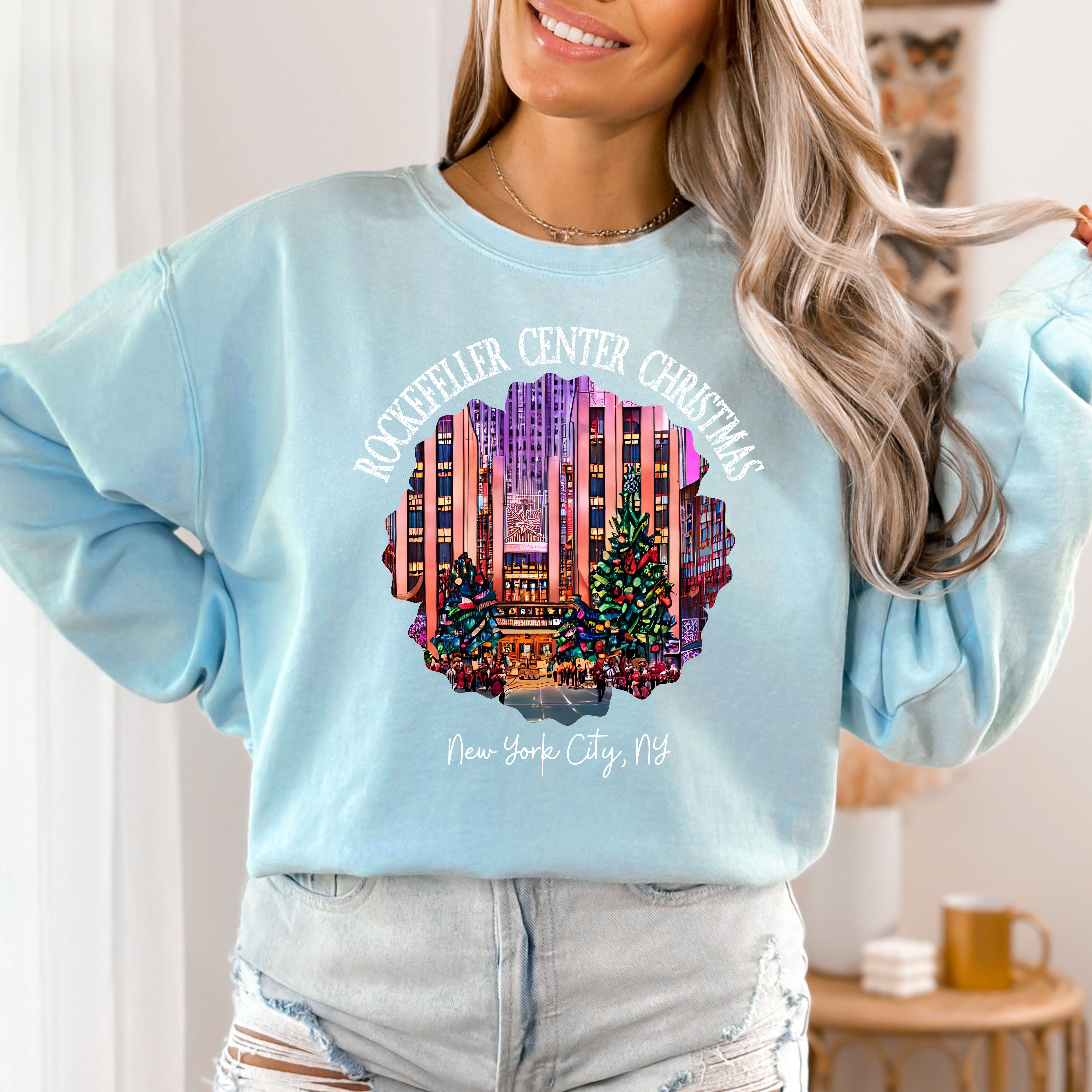 Christmas at Rockefeller Center New York City Comfort Colors® Sweatshirt