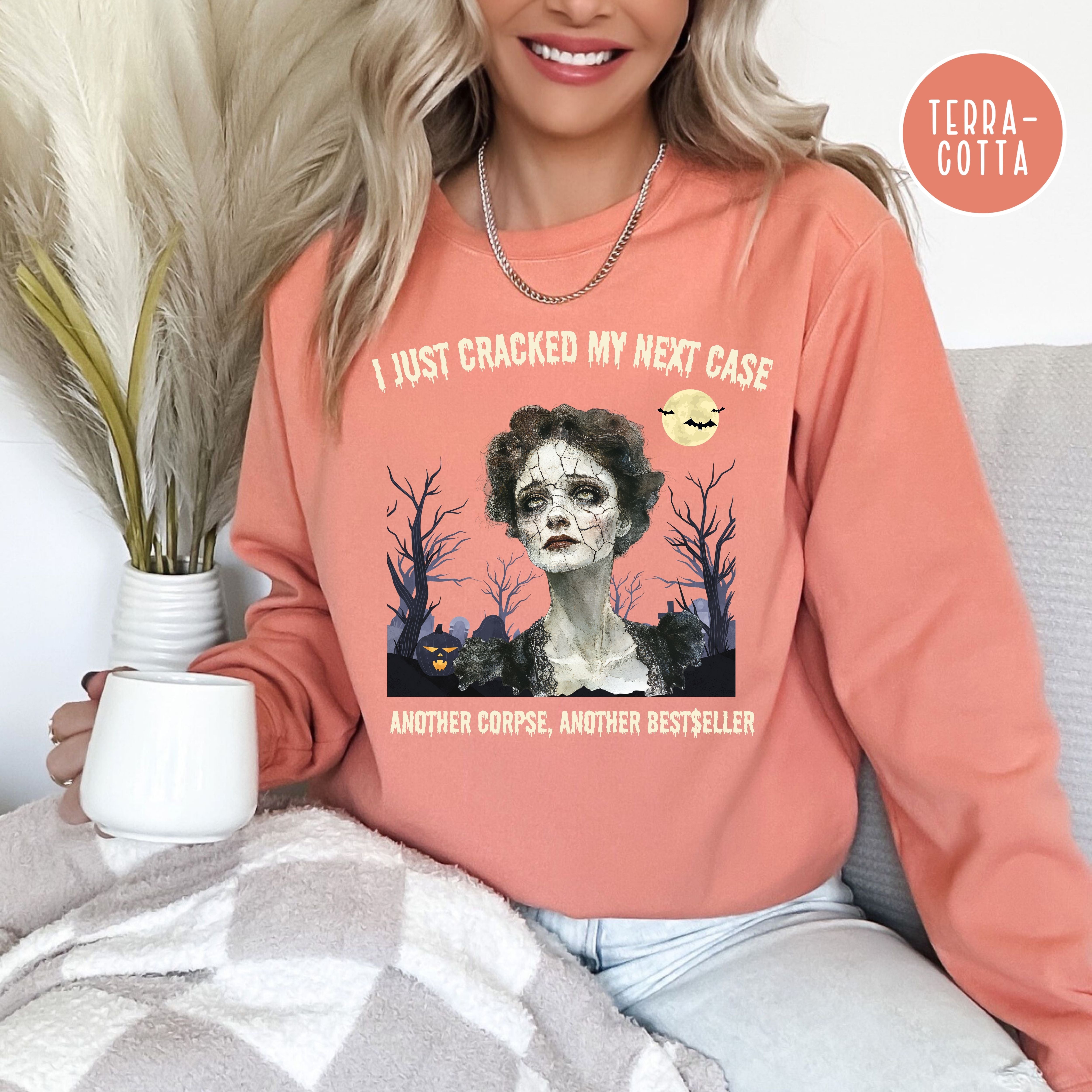 Murder Mystery Writer Comfort Colors Halloween Sweatshirt Gift