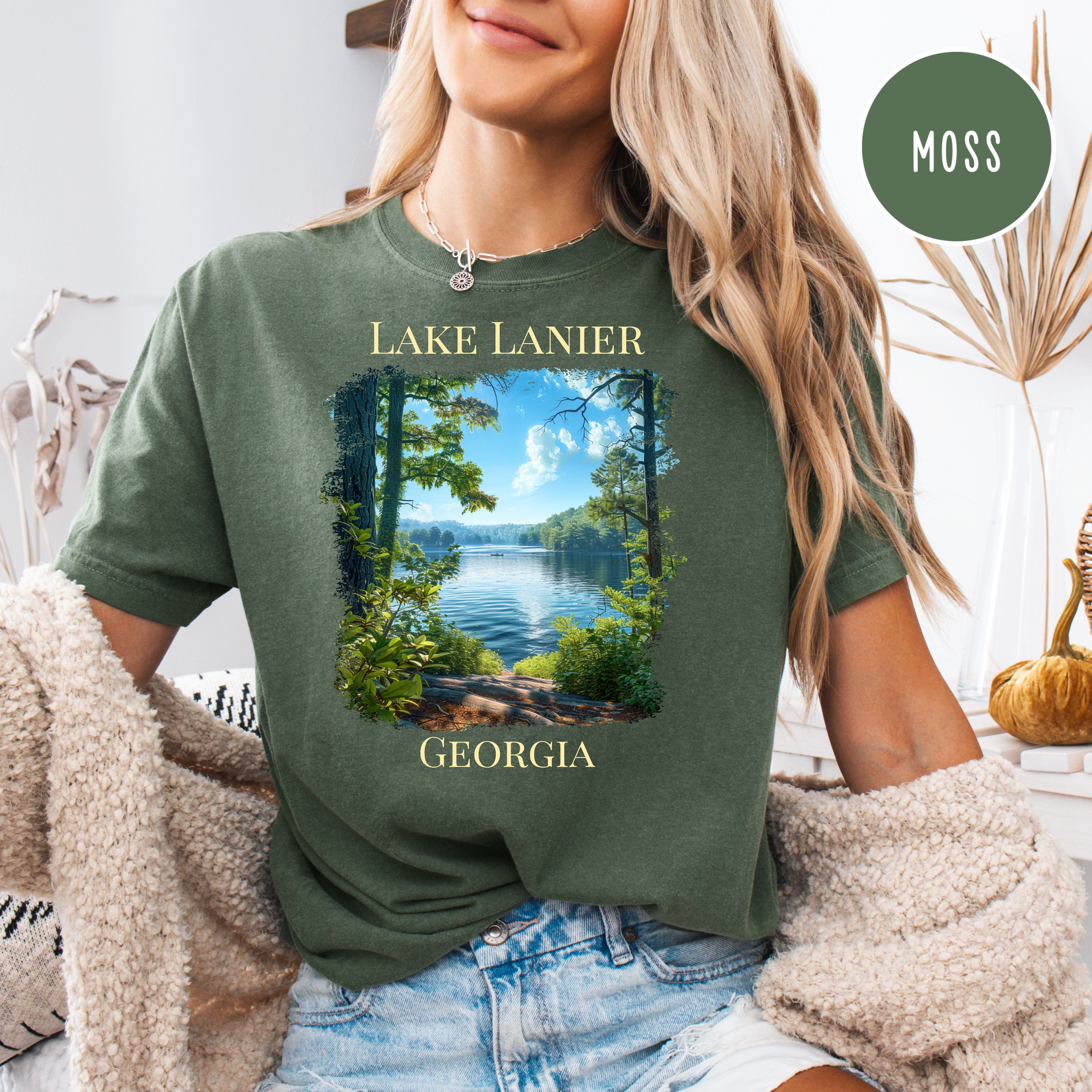Lake Lanier Georgia Comfort Colors Tee