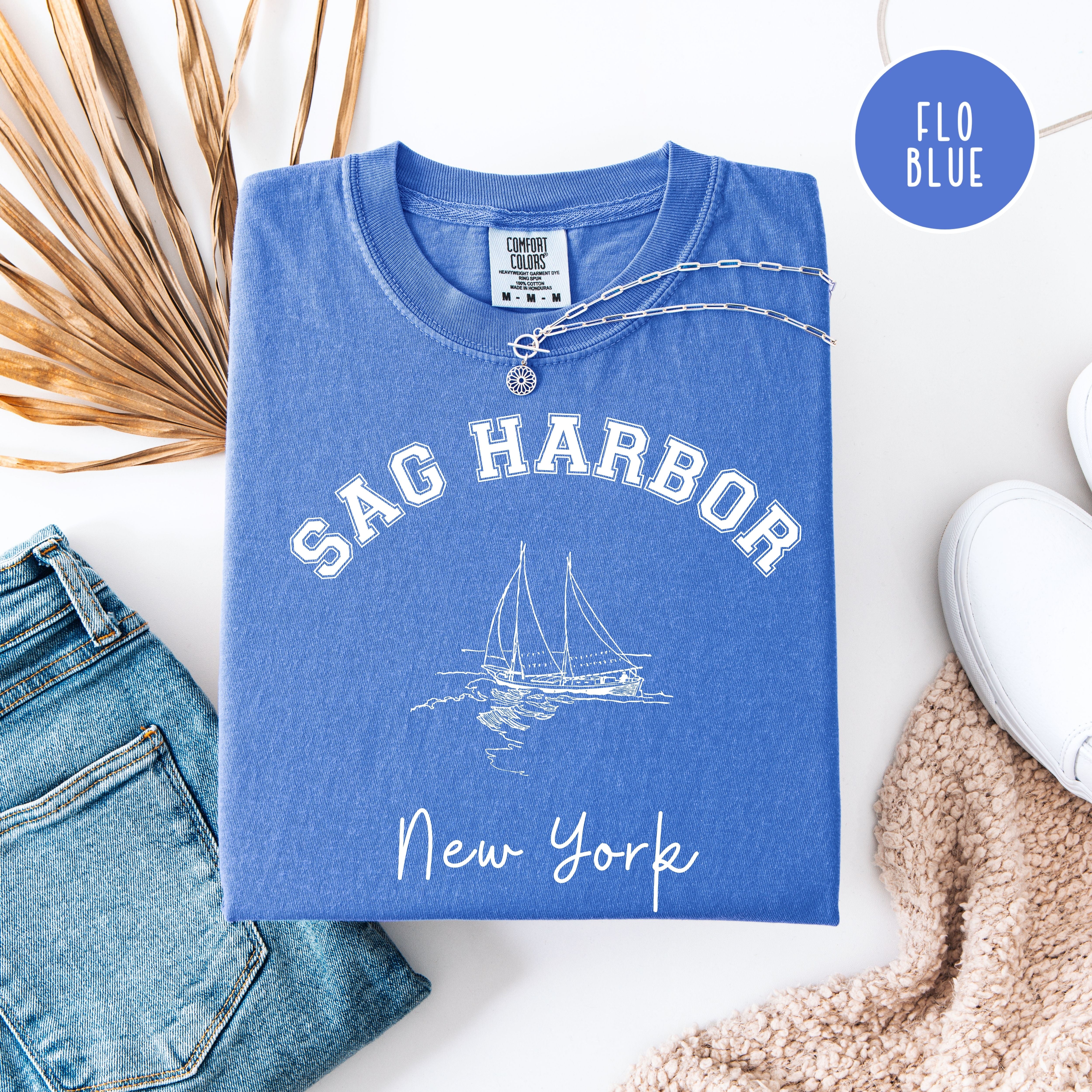 Sag Harbor Hamptons Comfort Colors Vacation Tee Shirt