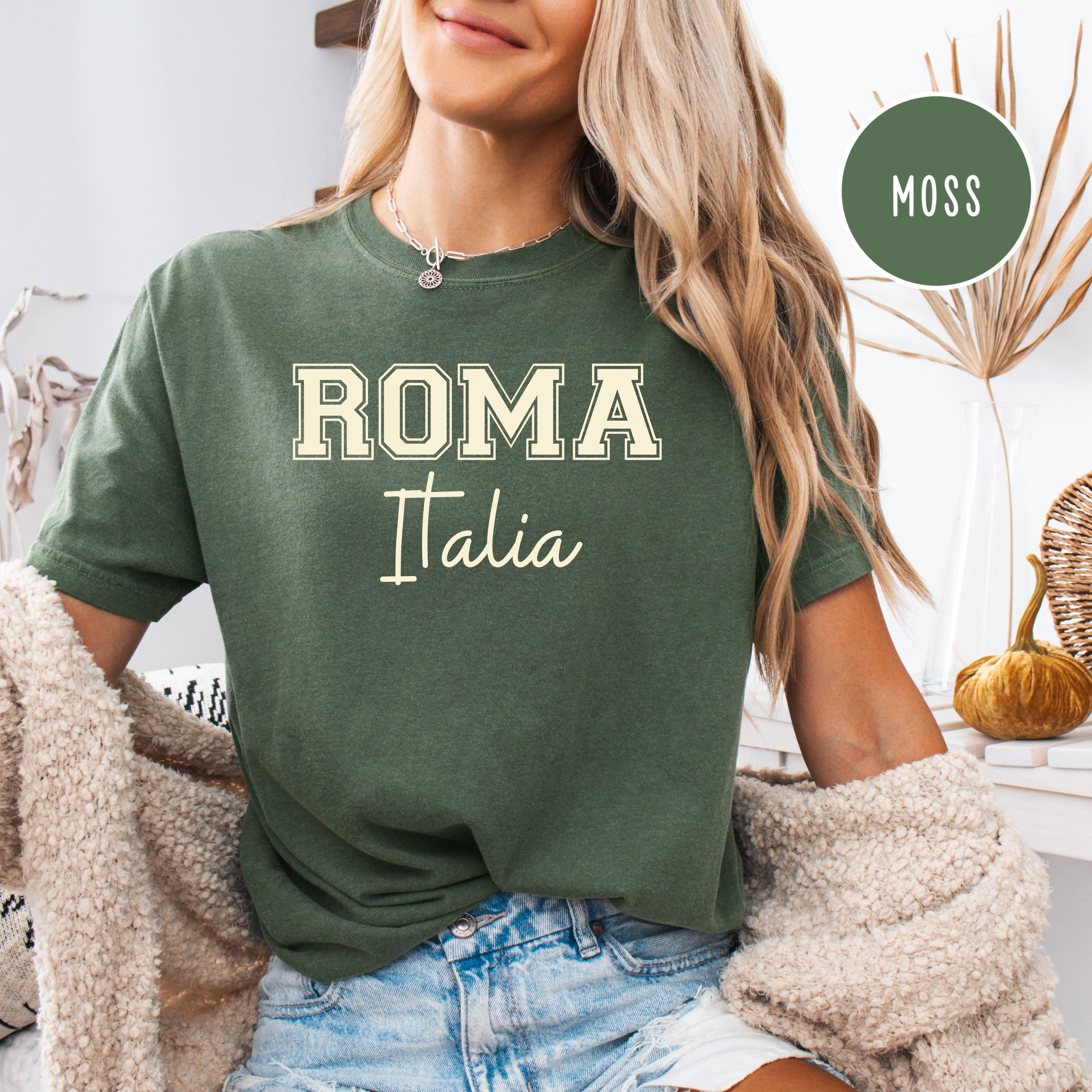 Roma Italia Comfort Colors Tee Shirt, Italy Lover Rome Italy Shirt