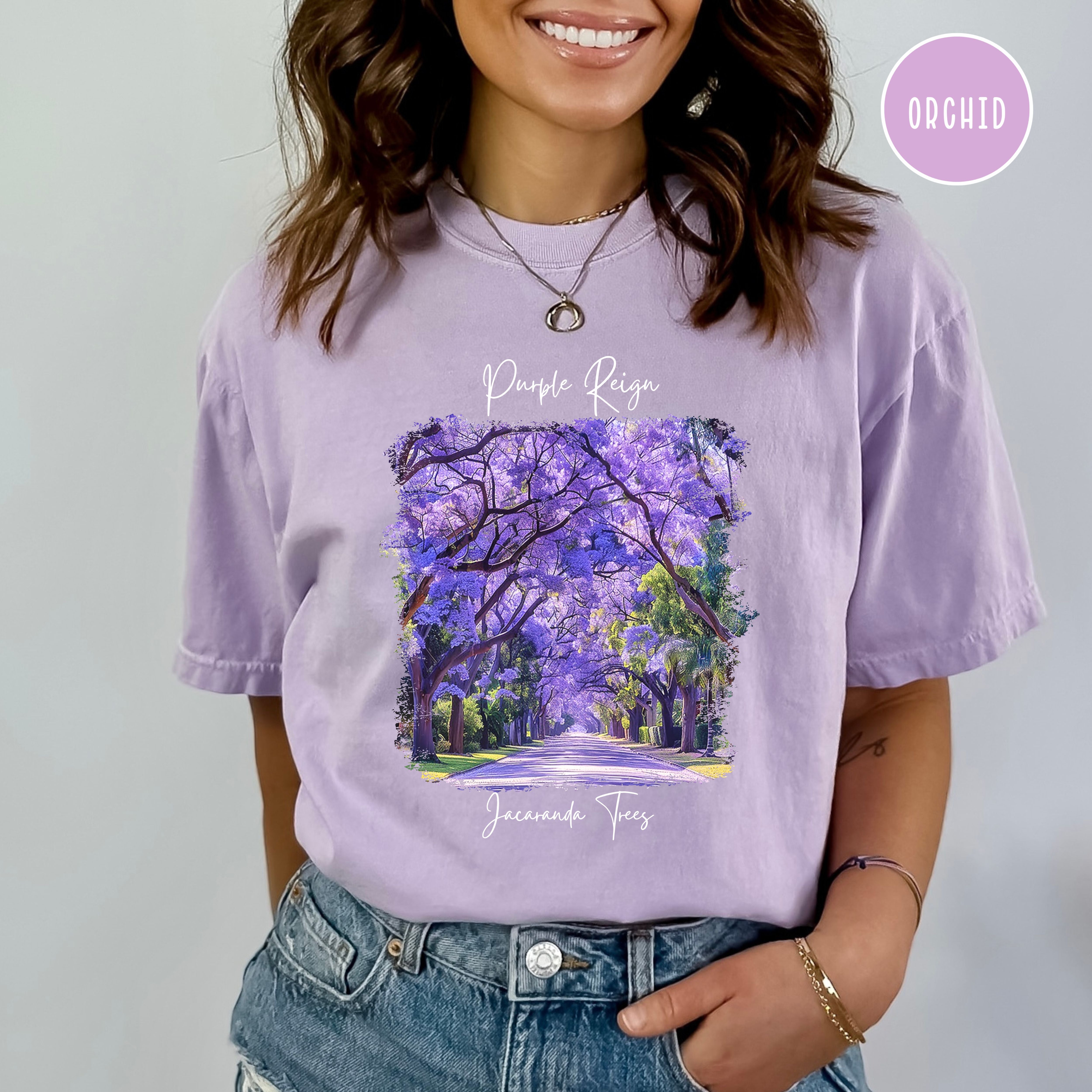 Purple Reign Jacaranda Trees Comfort Colors Shirt Gift for Plant Lovers