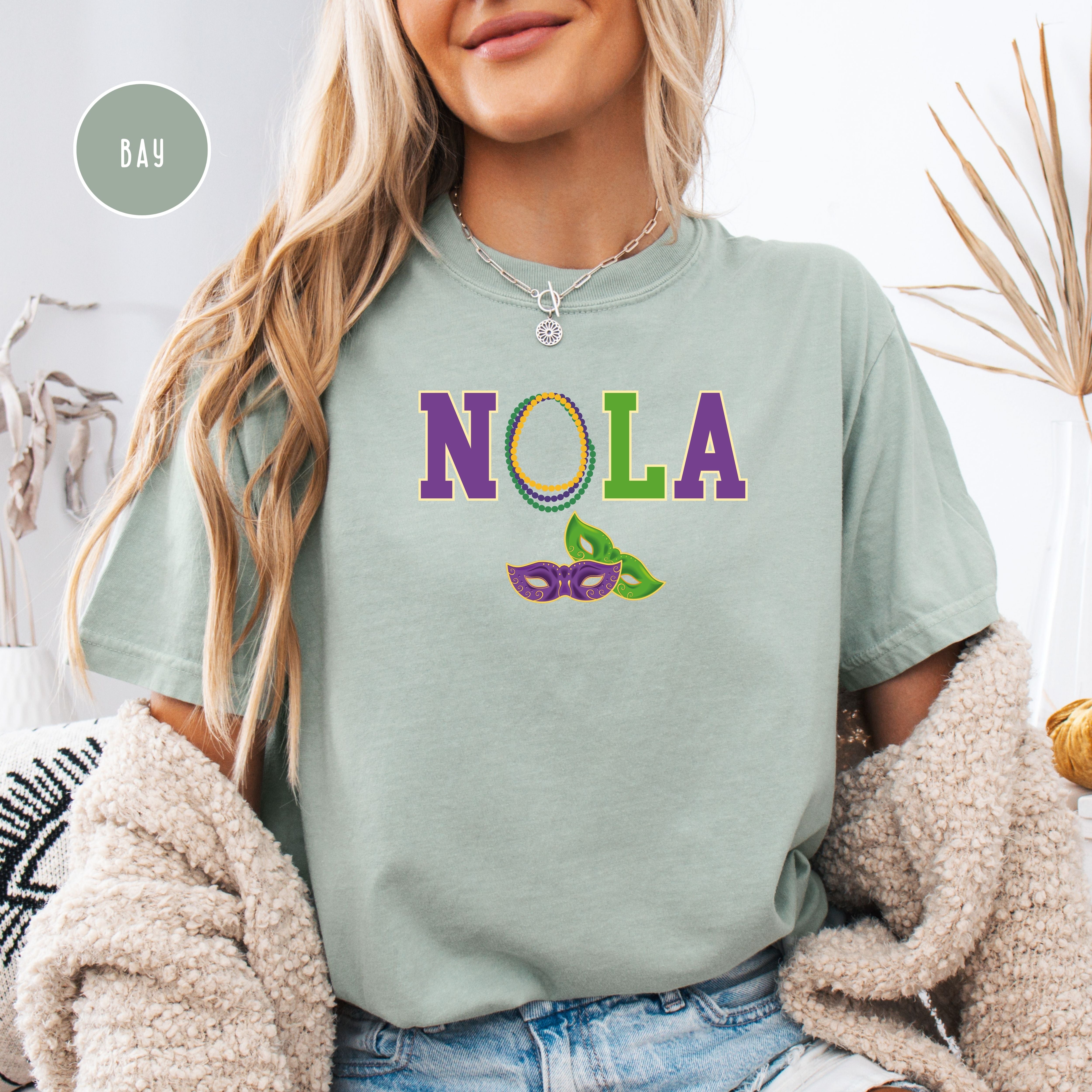 NOLA New Orleans Mardi Gras Comfort Colors® Tee