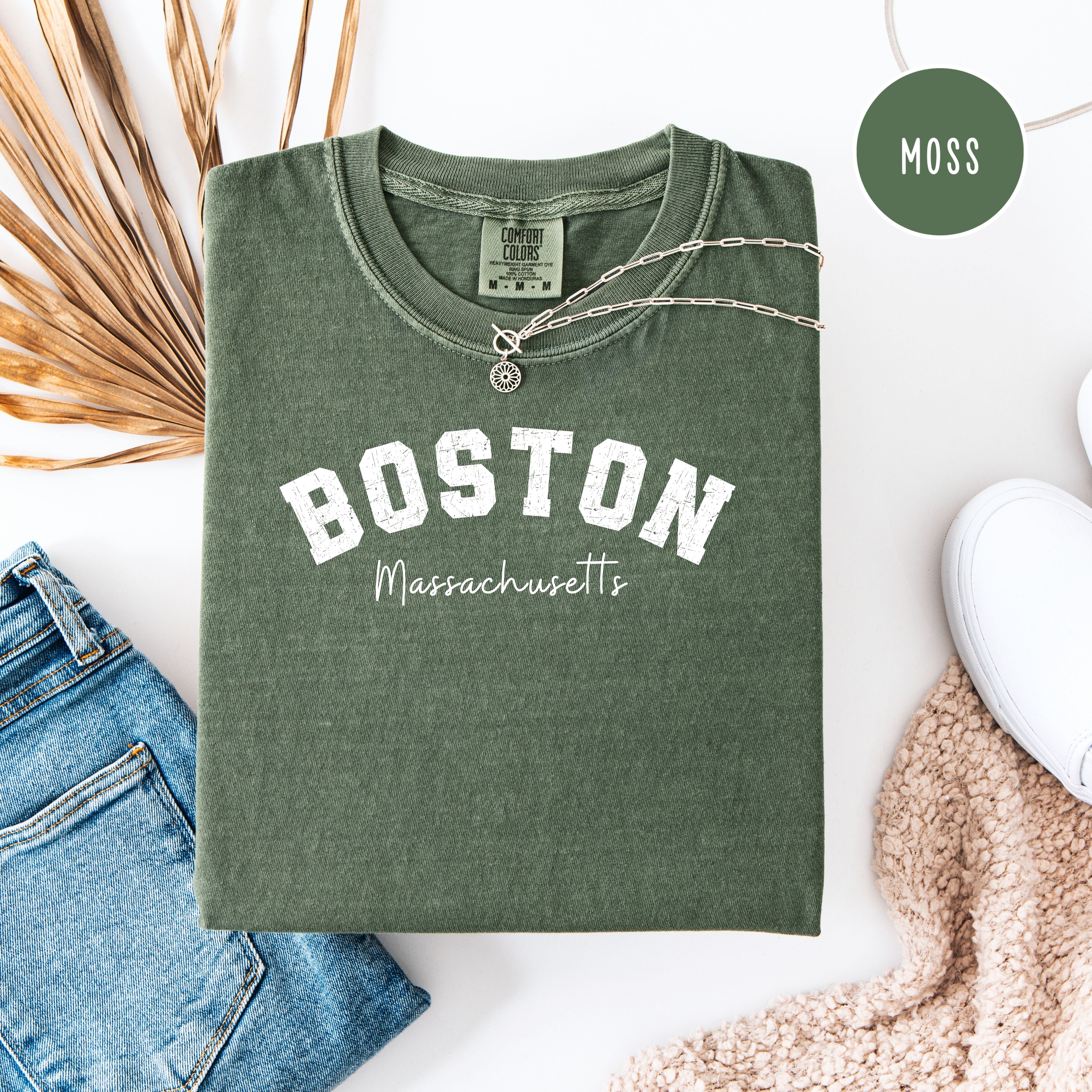 Boston Comfort Colors Brand Shirt, Boston Vacation Gift Shirt