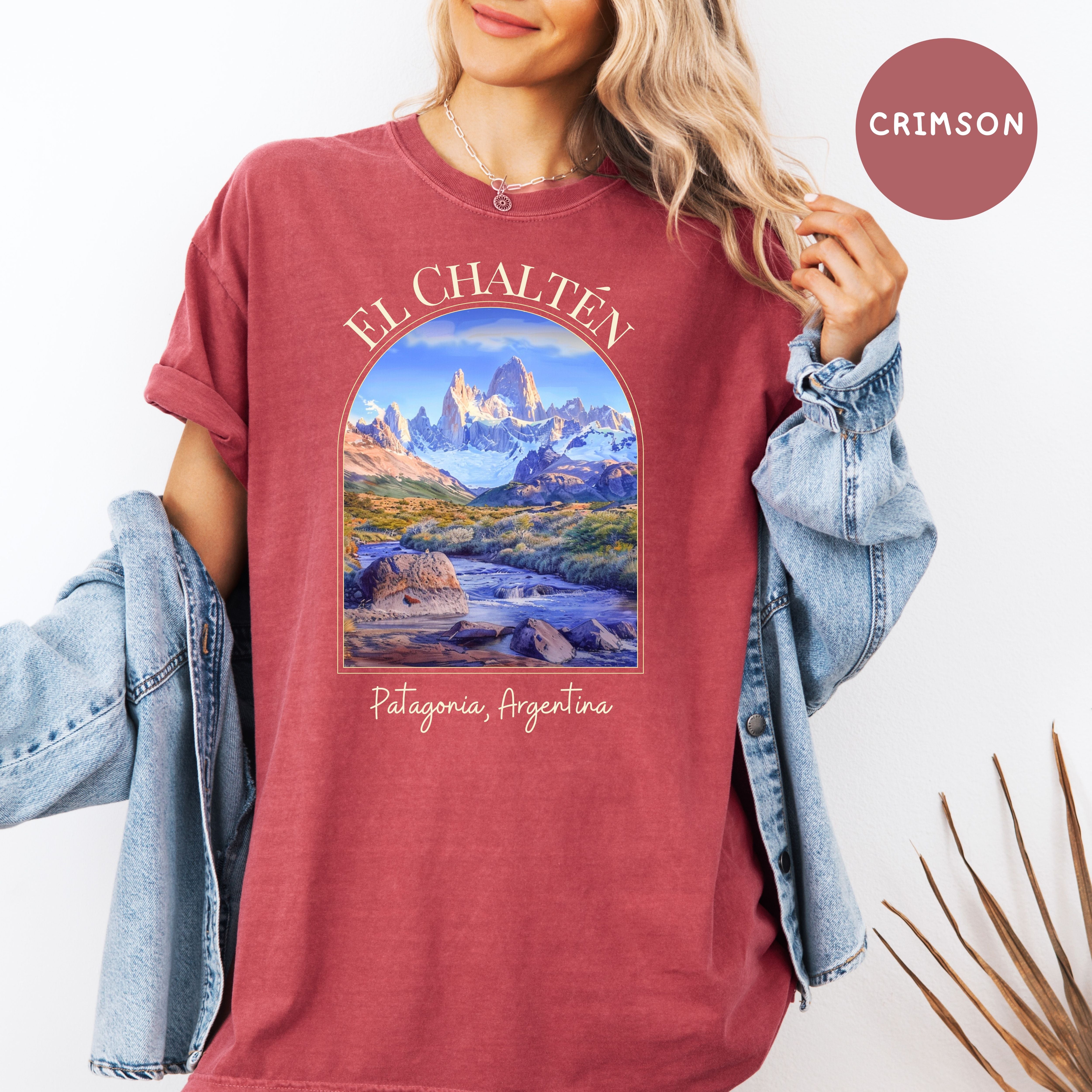Santa Cruz Argentina Sunset, El Chaltén Patagonia Comfort Colors Tee