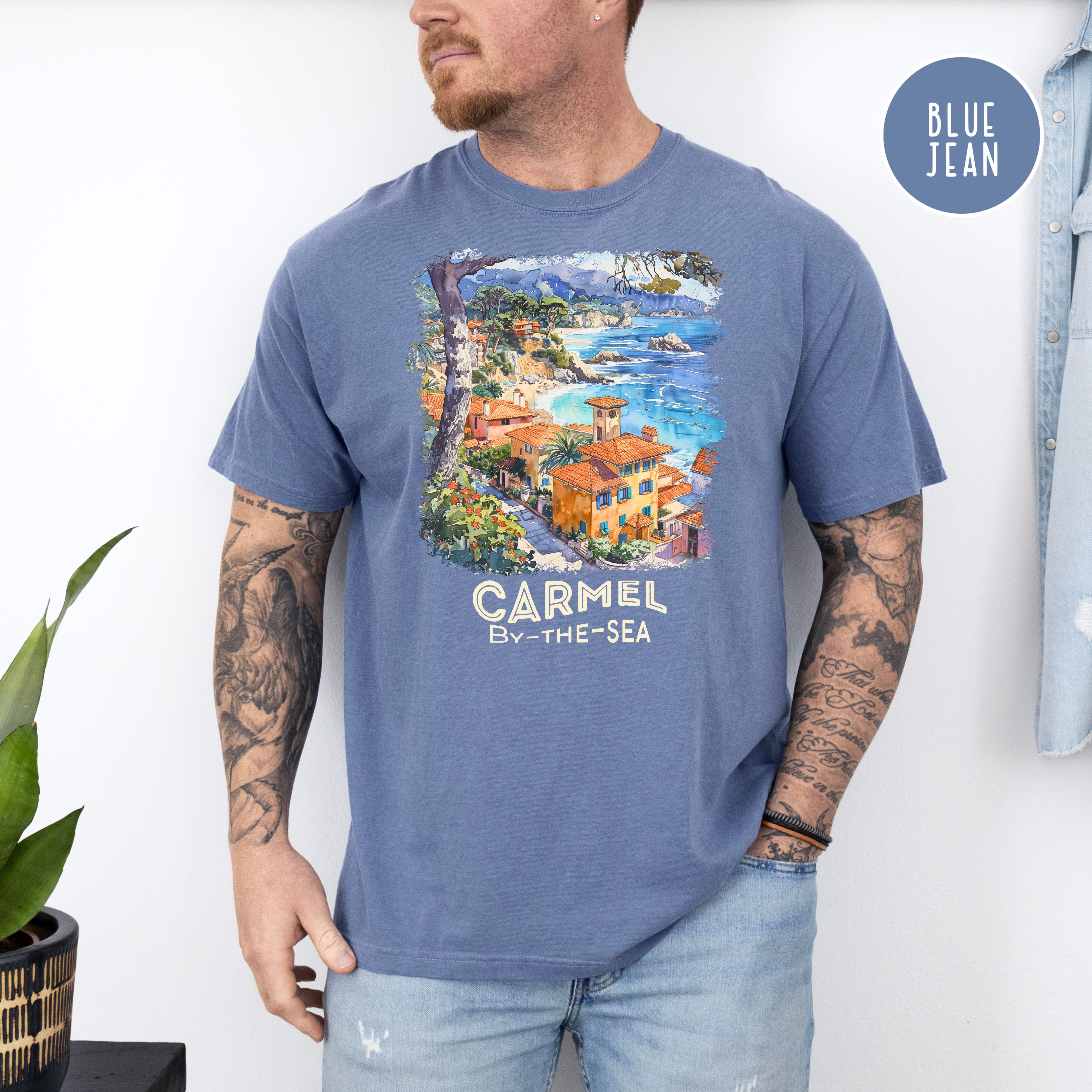 Carmel By The Sea Comfort Colors T-Shirt, Monterey Carmel Vacation Shirt