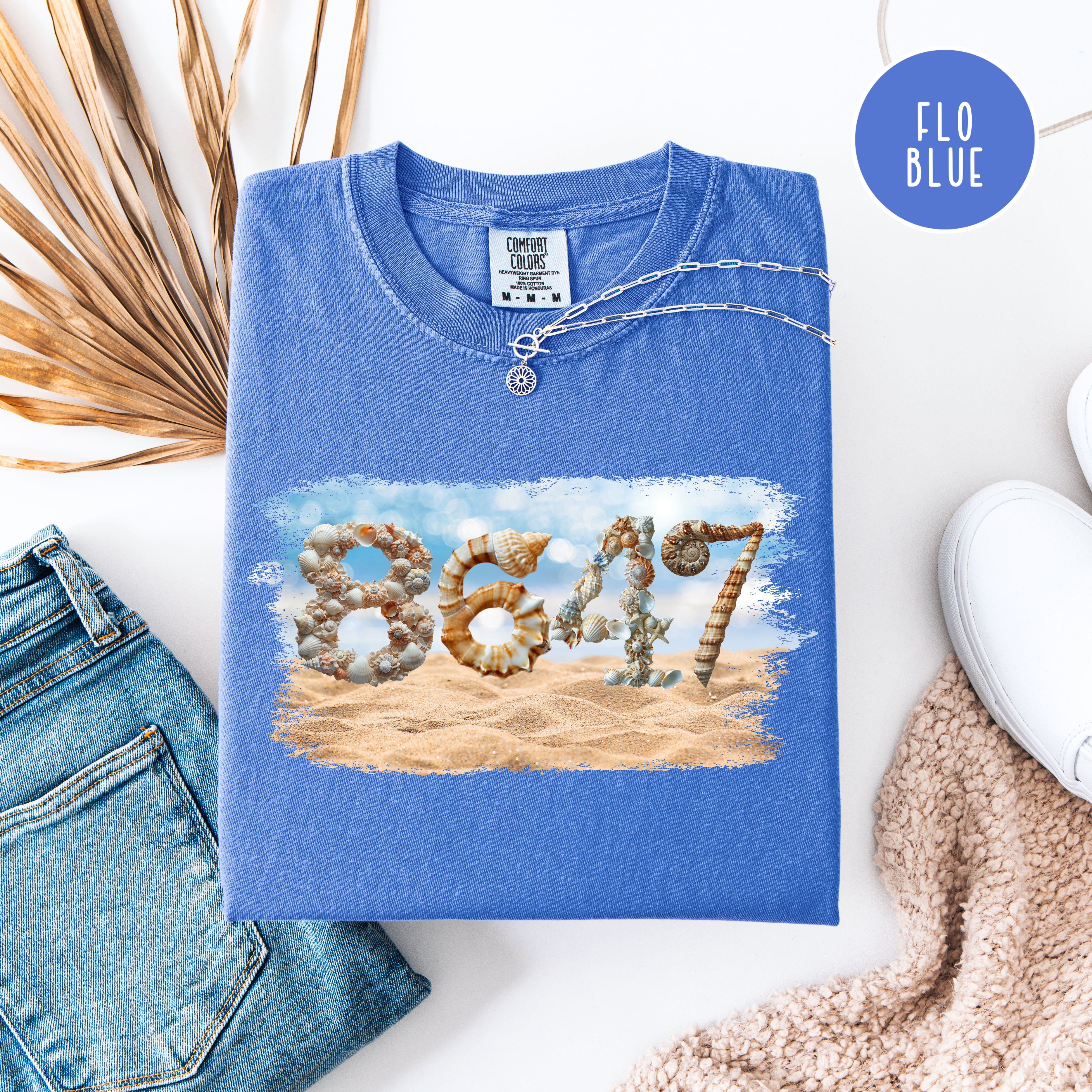 Subtle Anti Trump 8647 Seashells at the Beach Comfort Colors Tee