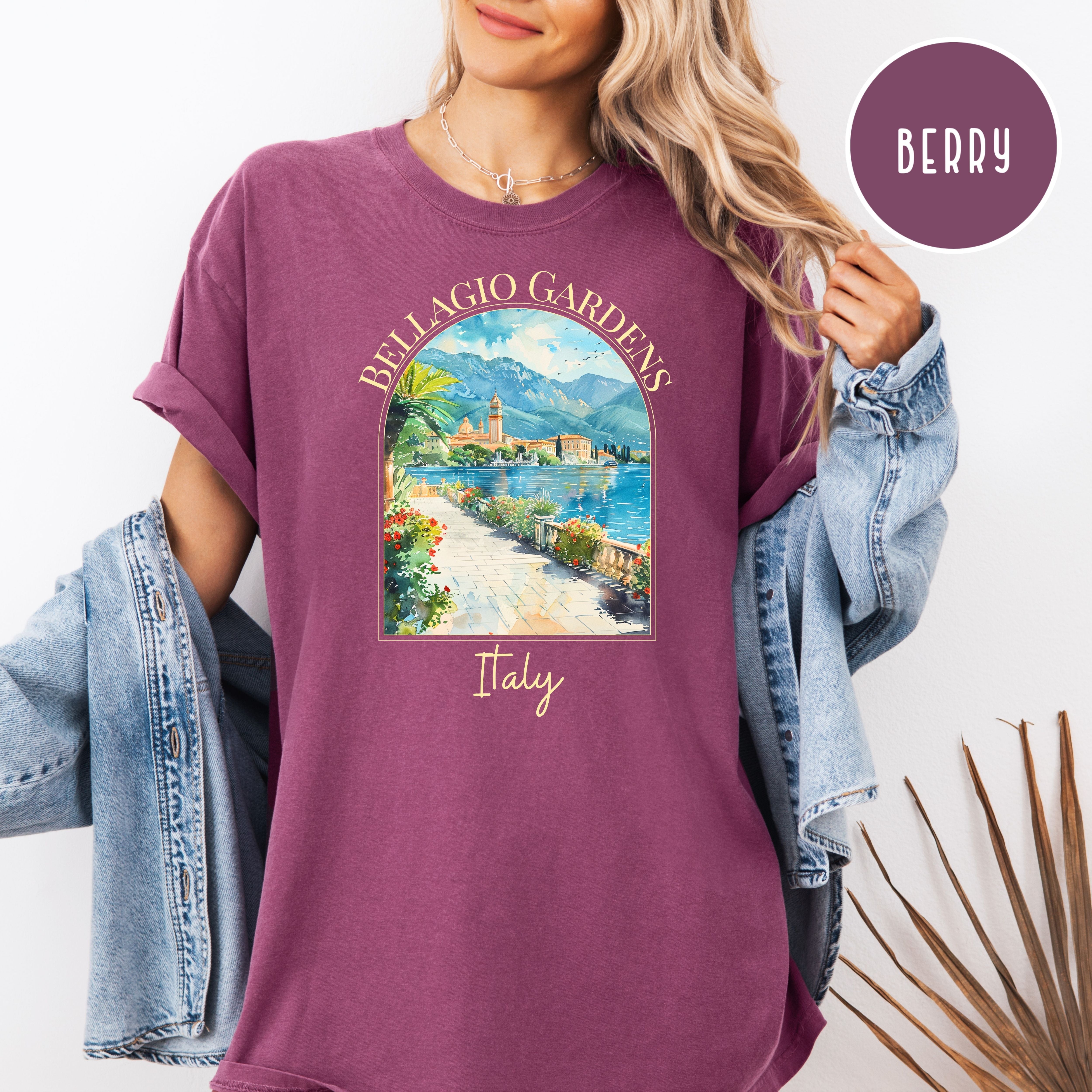 Bellagio Gardens Italy Comfort Colors Tee
