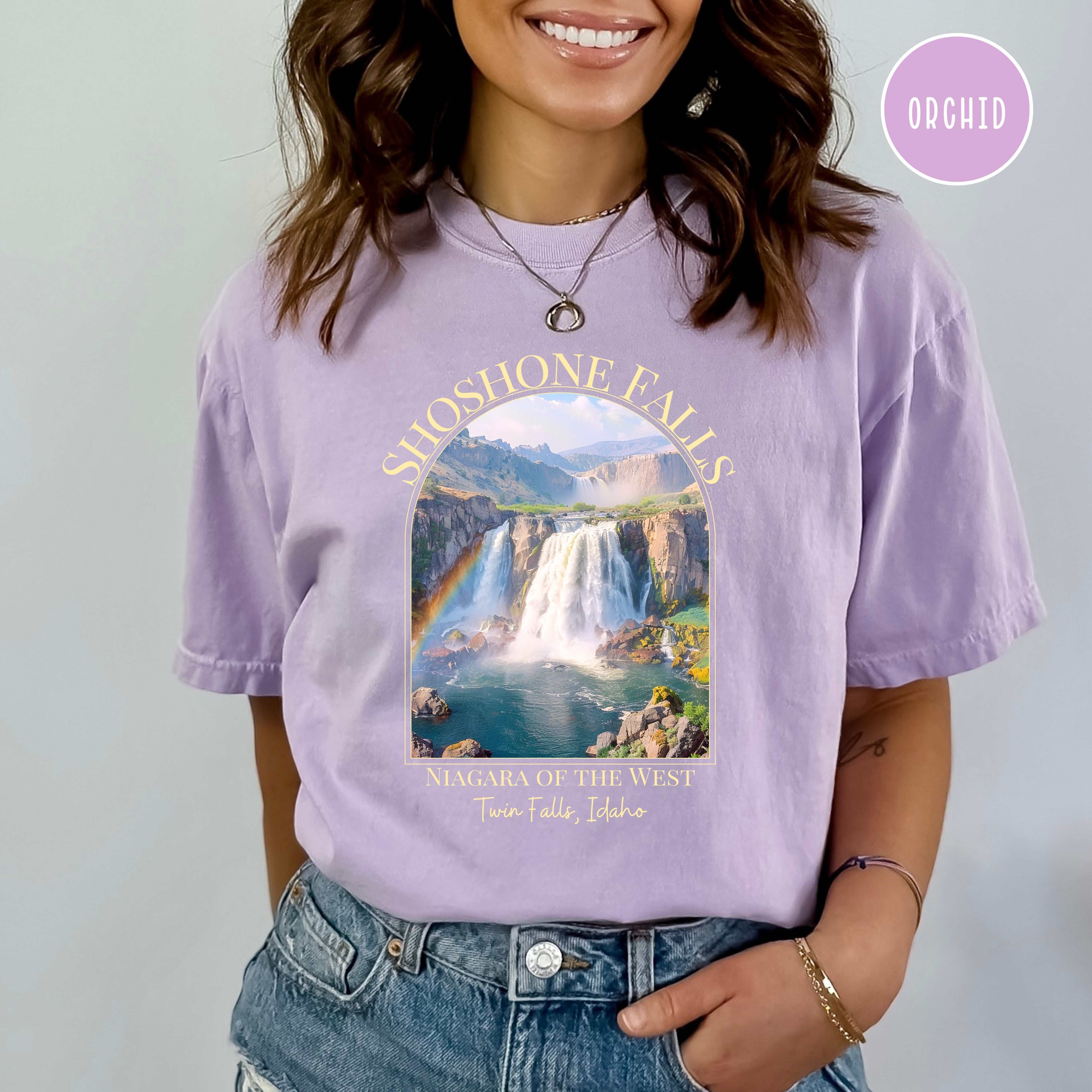 Shoshone Falls Idaho, Niagra of the West Comfort Colors® Tee