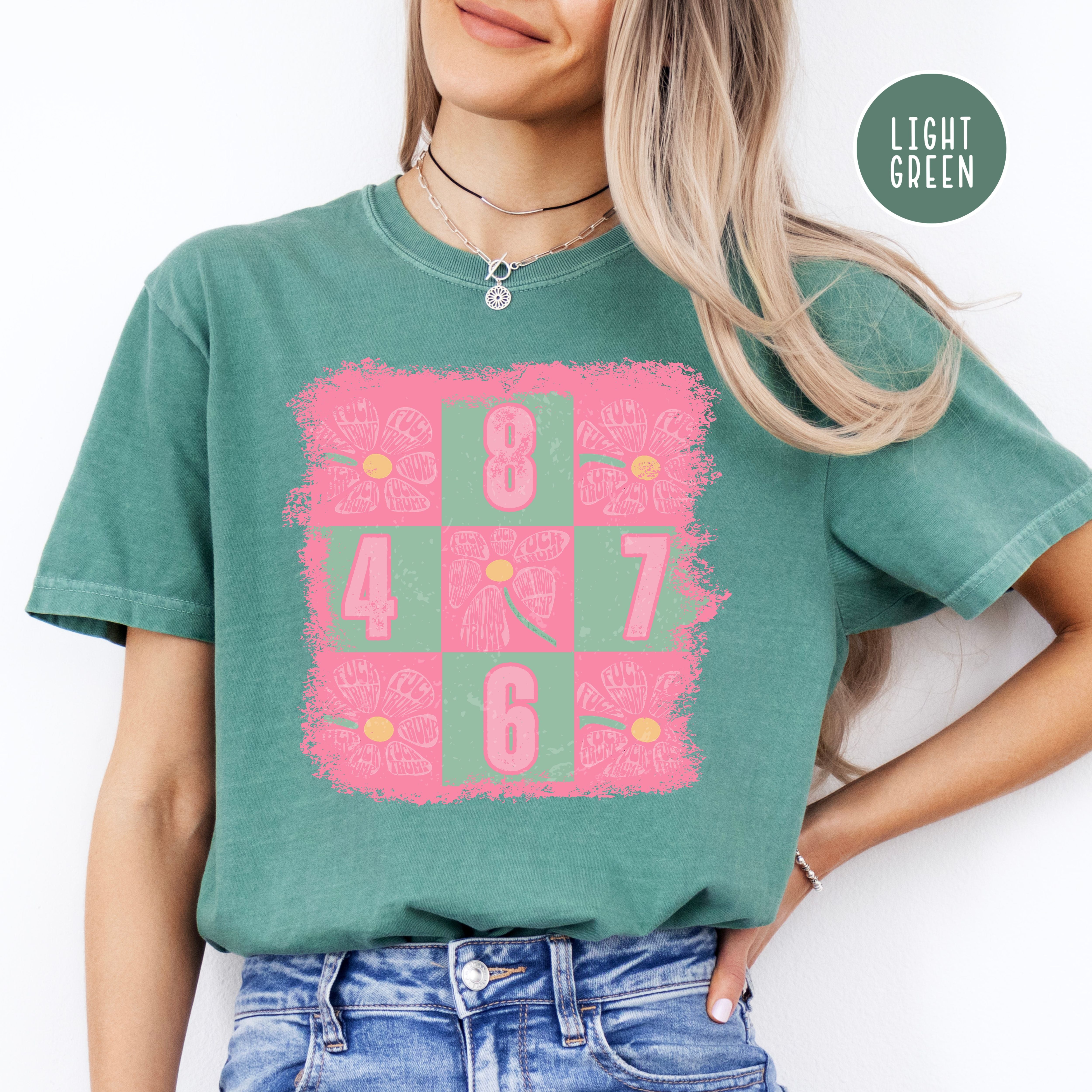 Subtle Fuck Trump Flower with 8647 Grunge Style Comfort Colors® Tee