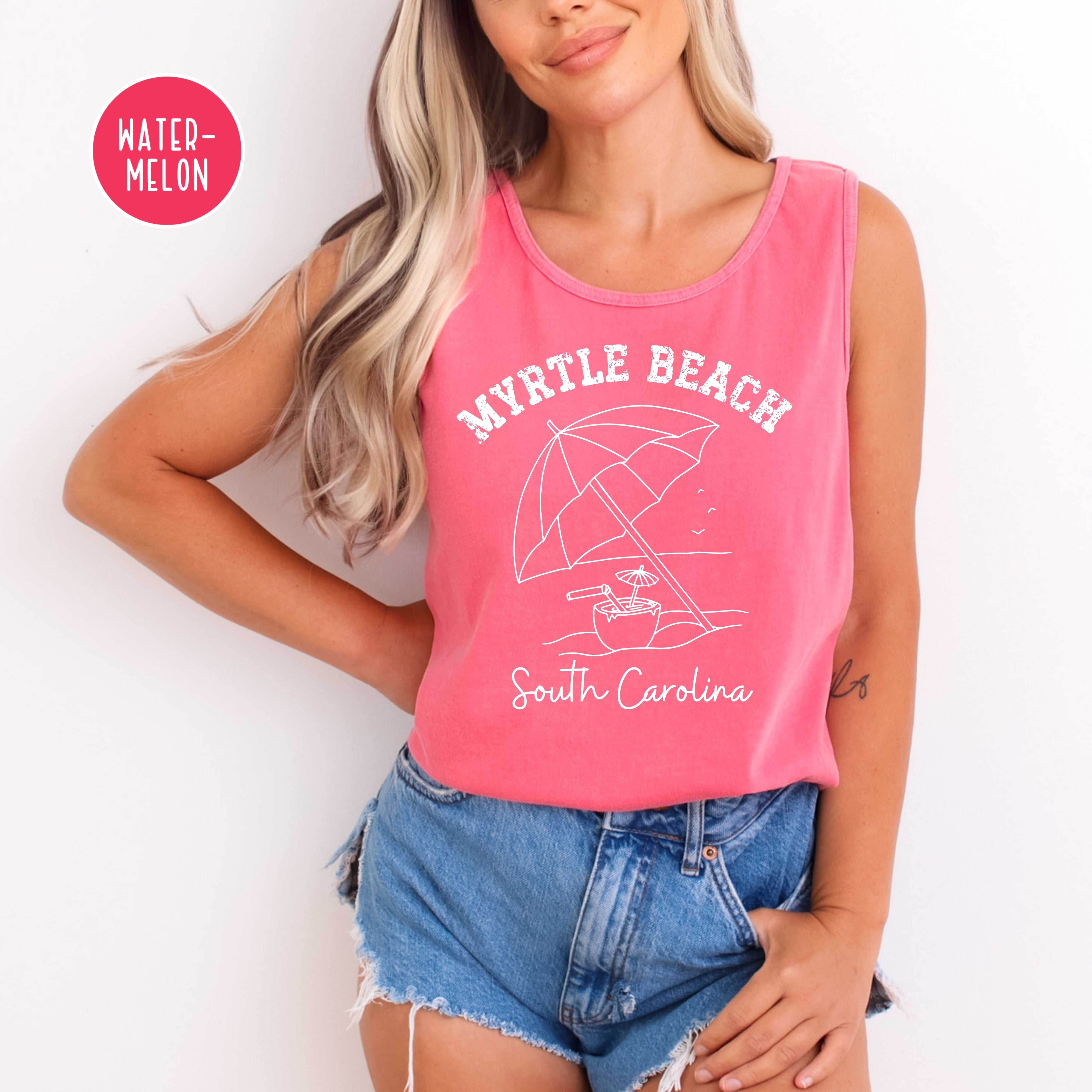 Myrtle Beach South Carolina Comfort Colors Tank Top