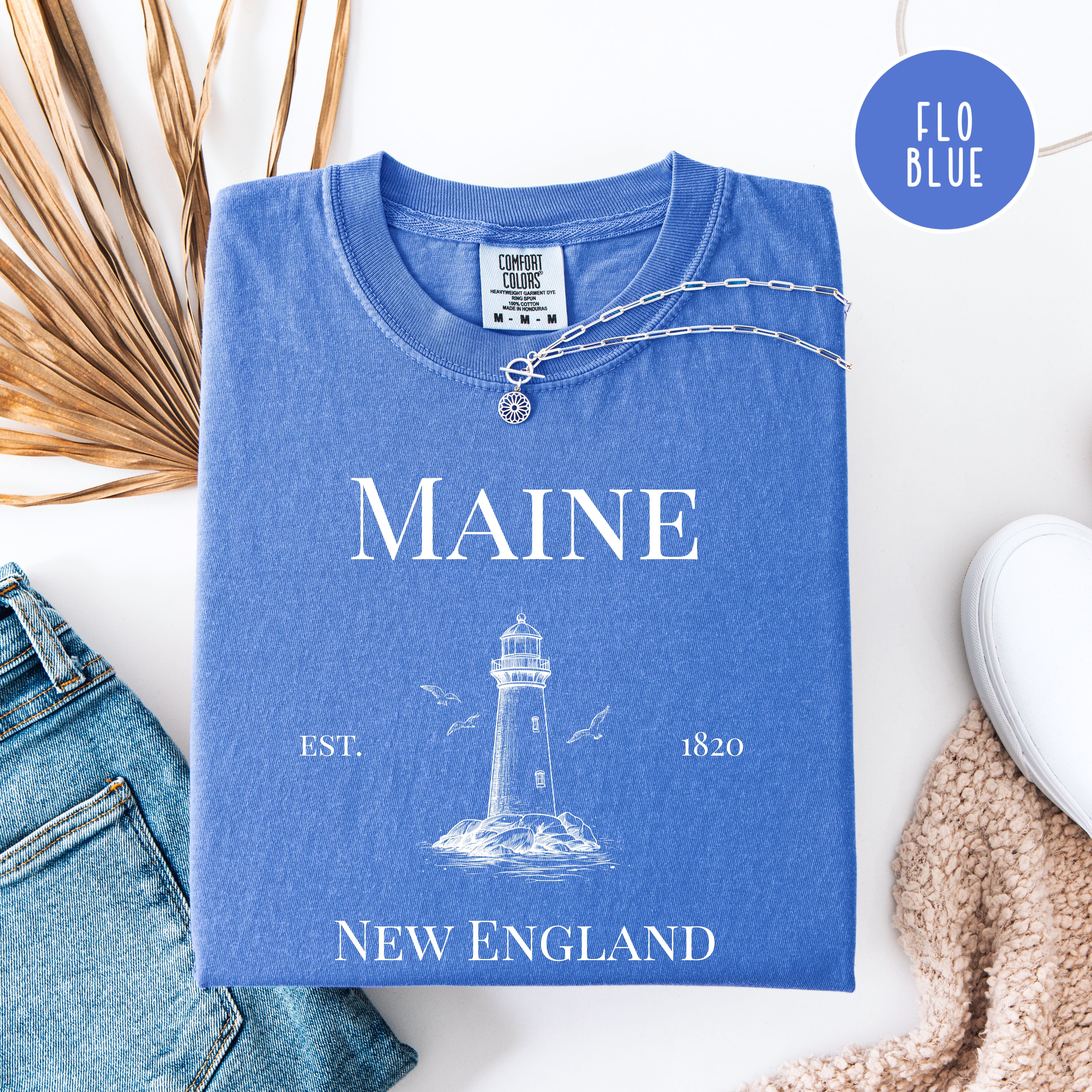 Maine New England Comfort Colors Tee