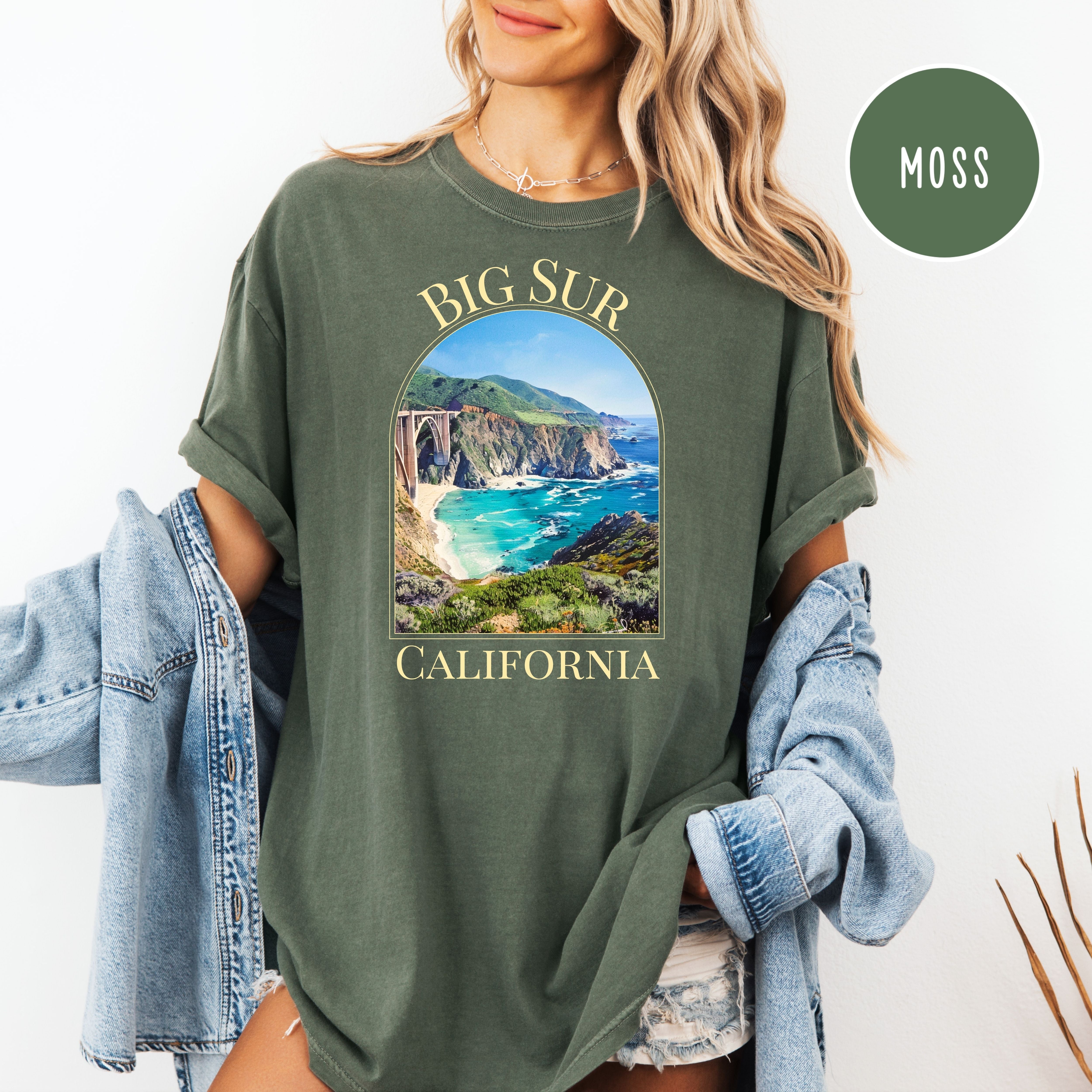 Big Sur California Coast Adult Unisex Pre-Shrunk Comfort Colors Tee