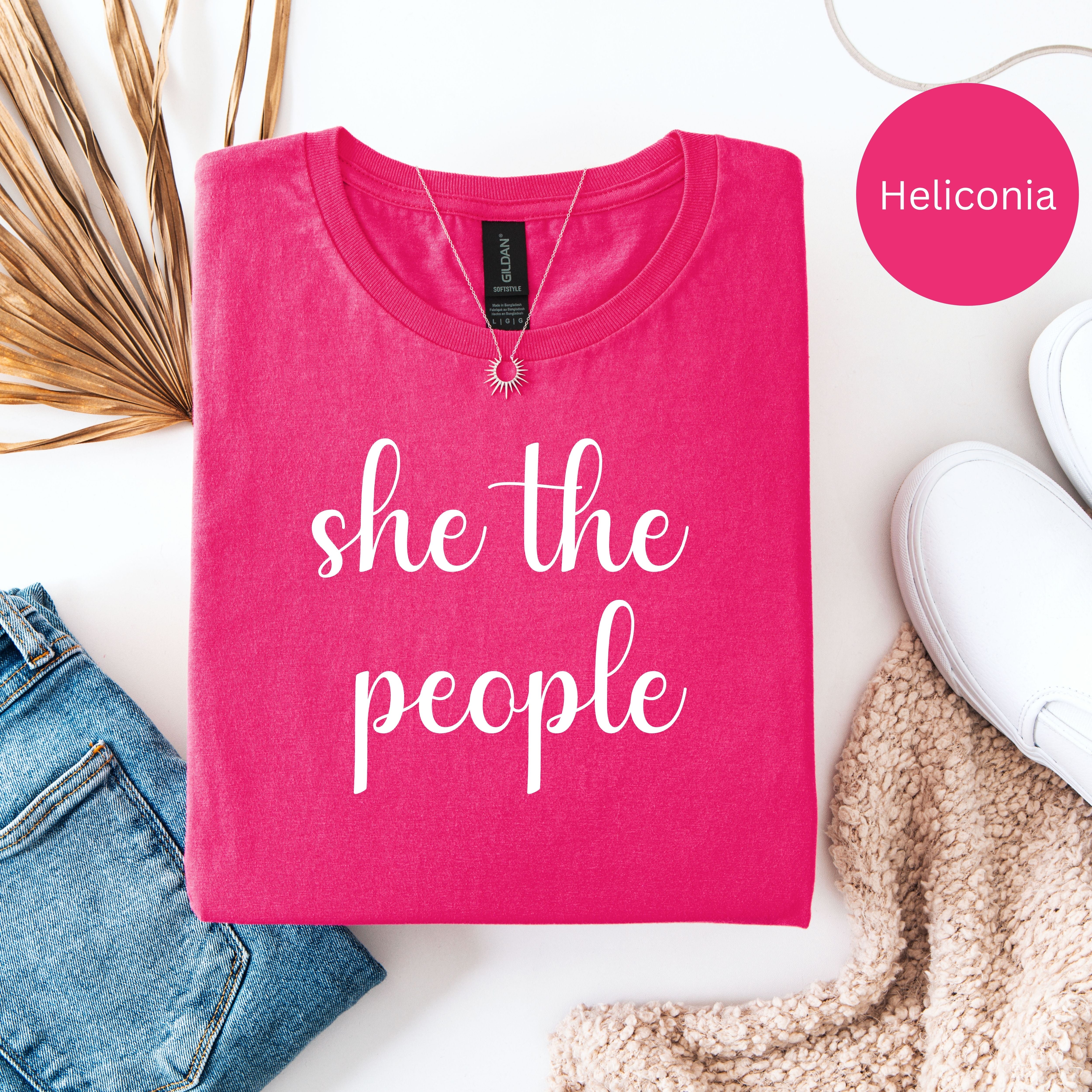 She The People Women's Rights Gildan Soft-Style Protest Tee Shirt