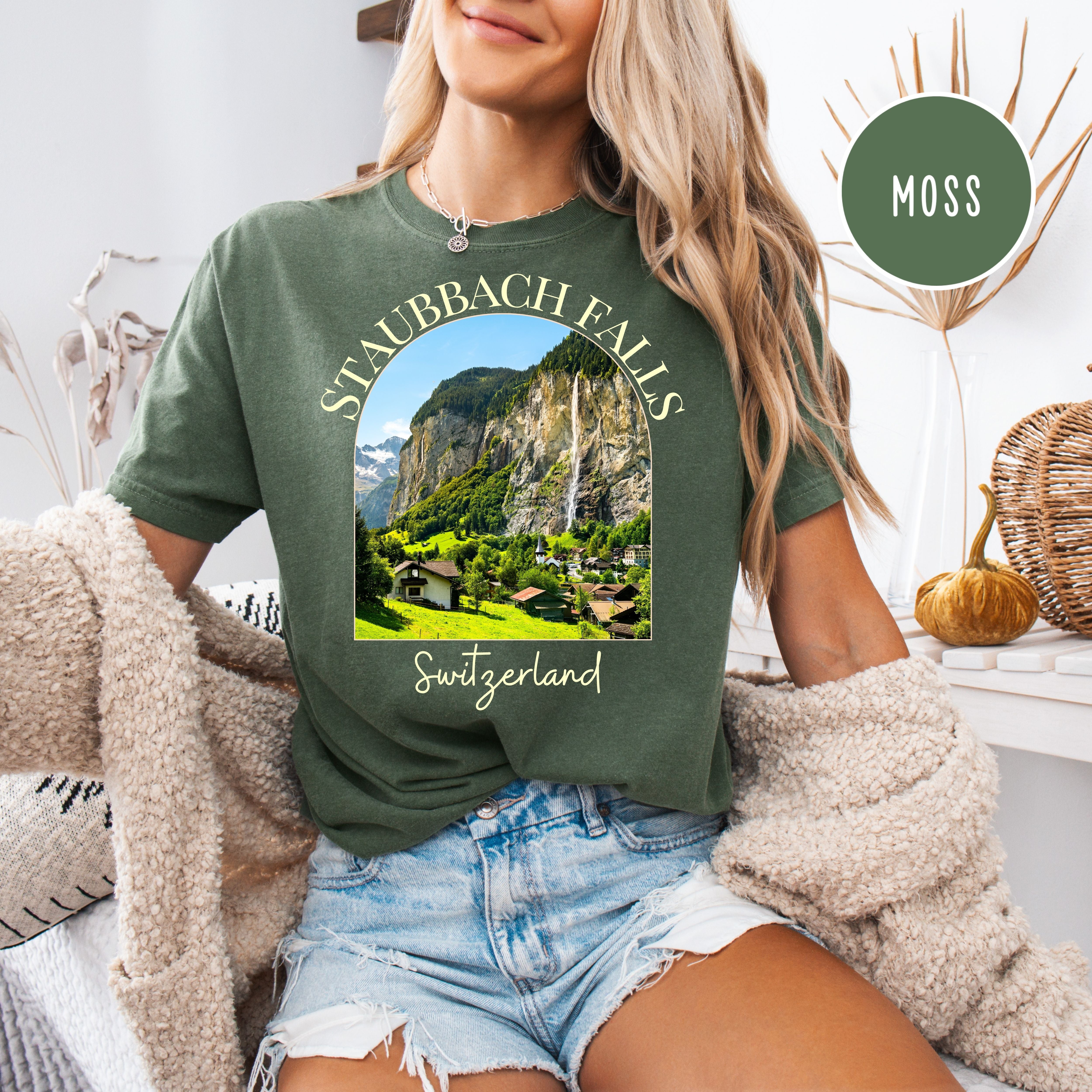 Switzerland Staubbach Falls Comfort Colors® Tee