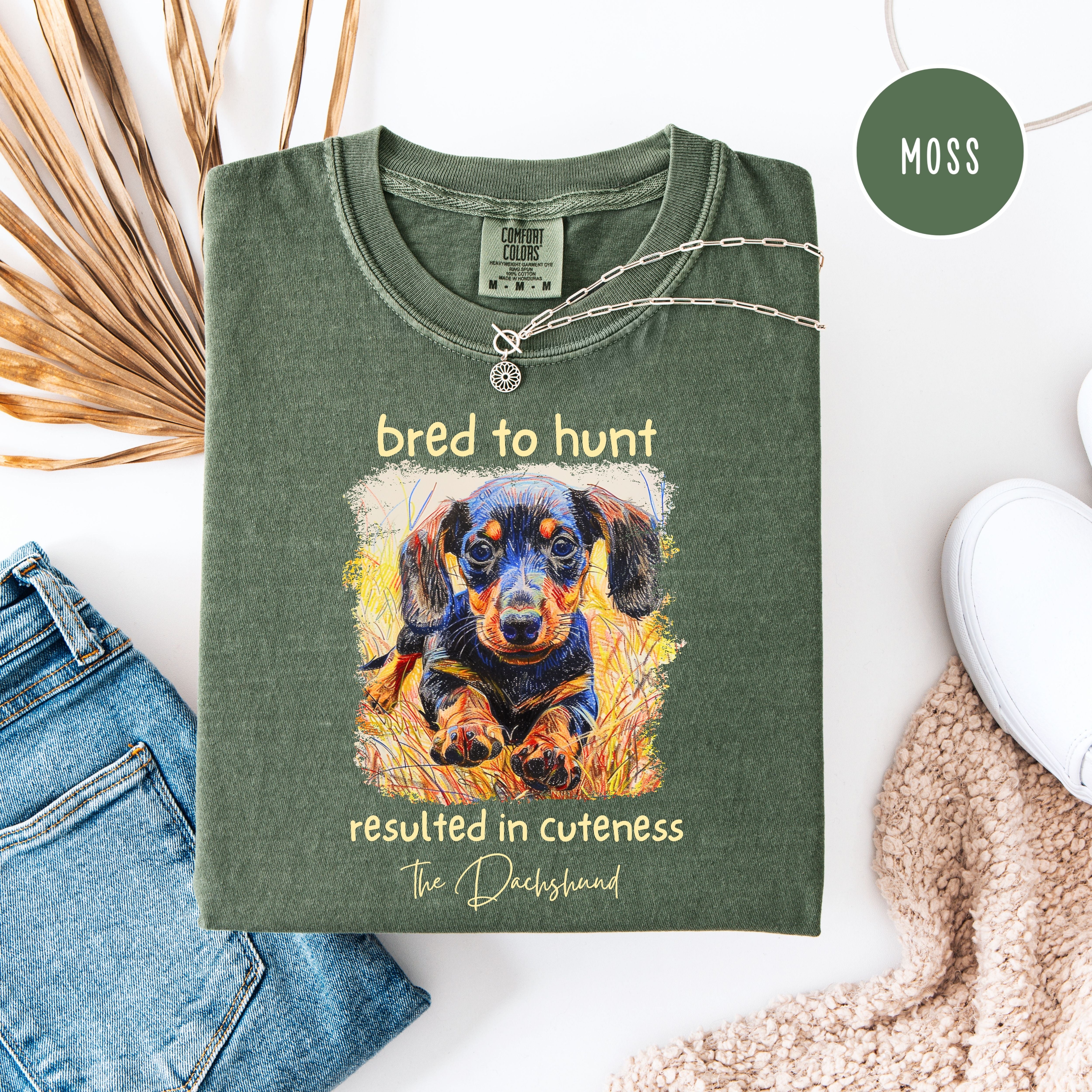 Dachshund Mama Comfort Colors T-Shirt, Doxie Lover Cuteness Shirt, Weiner Dog Lover Shirt, Dachshund Gift Shirt