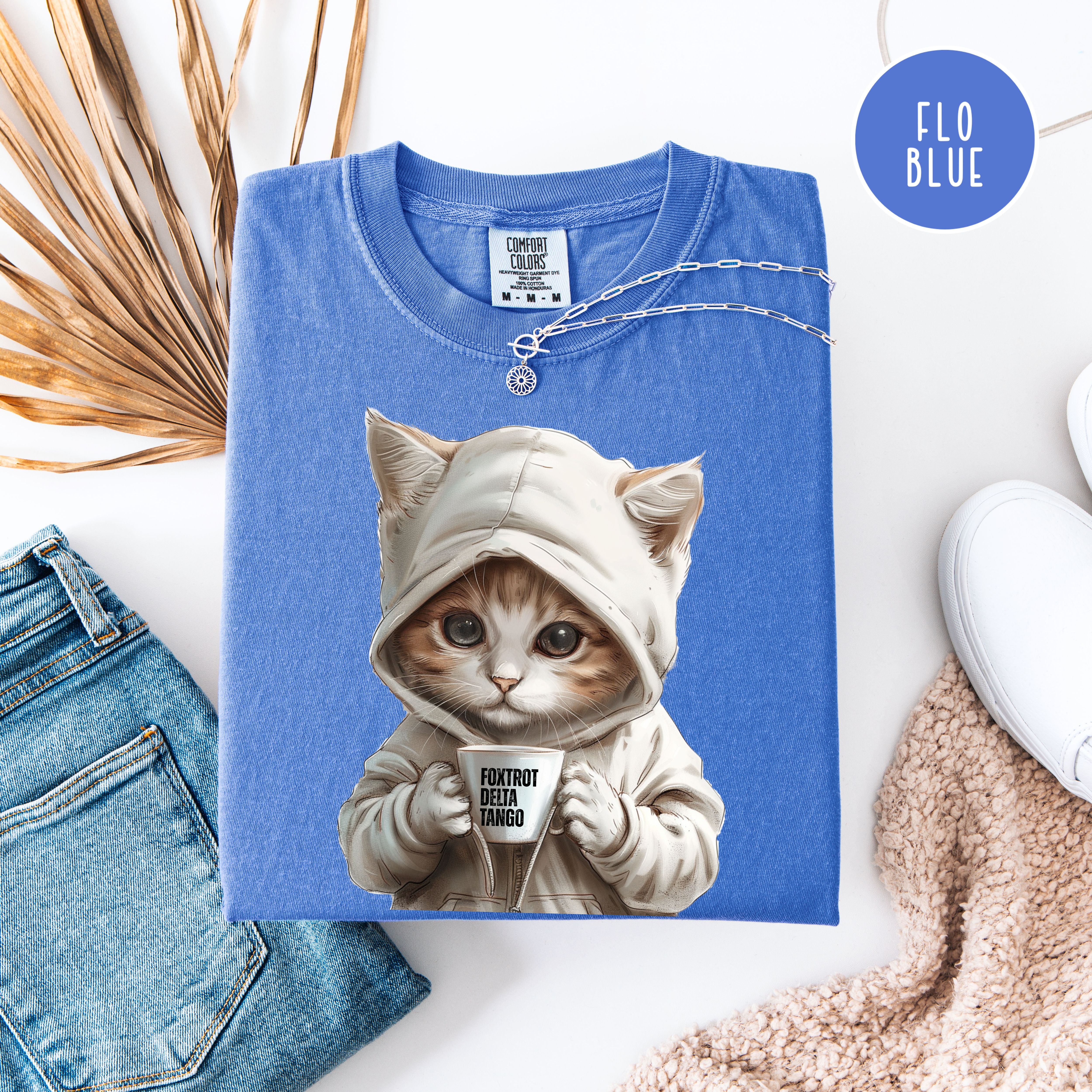 Anti-Trump Cat Lover Comfort Colors Foxtrot Delta Tango Political Protest Tee