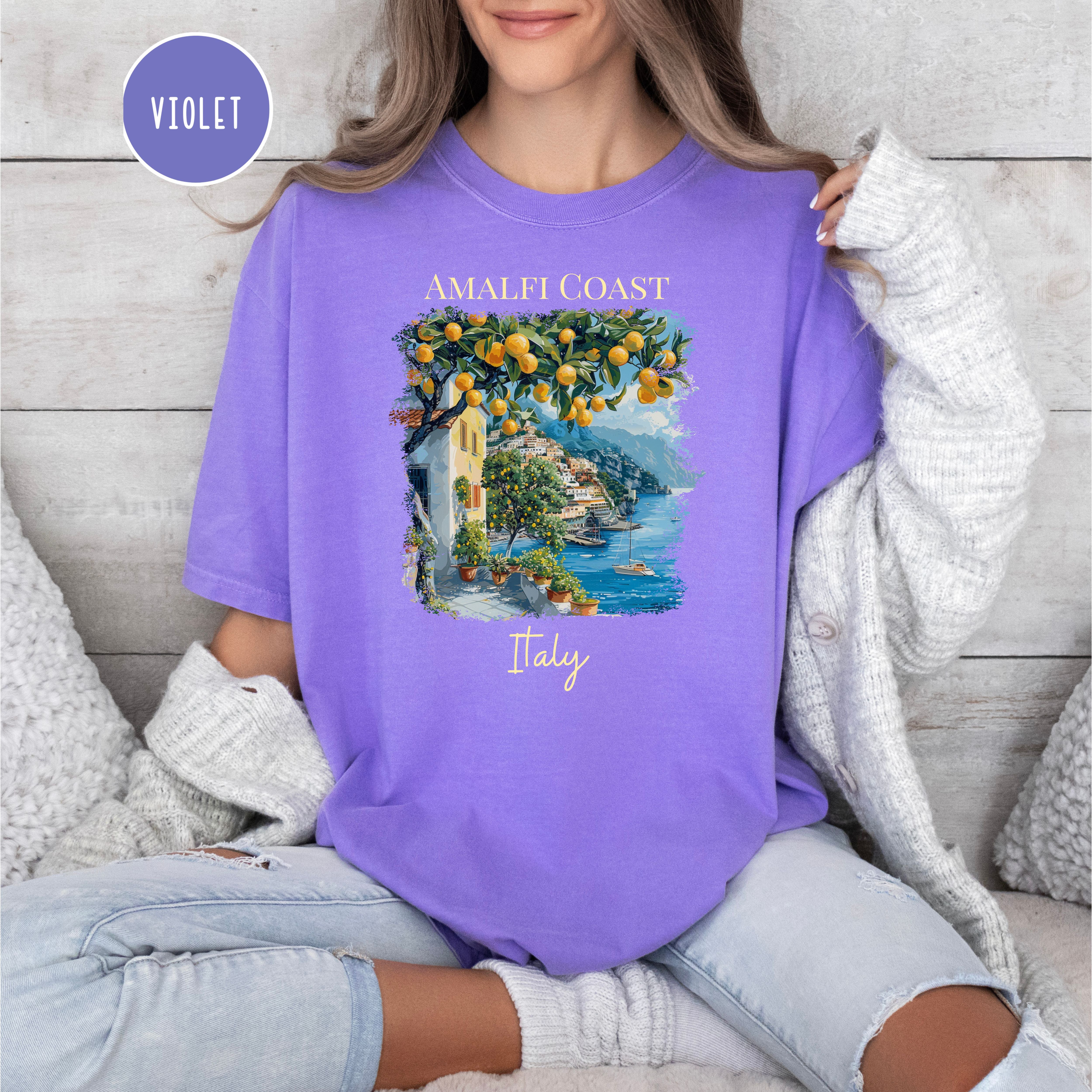 Amalfi Coast Italy Comfort Colors Vacation Tee Shirt