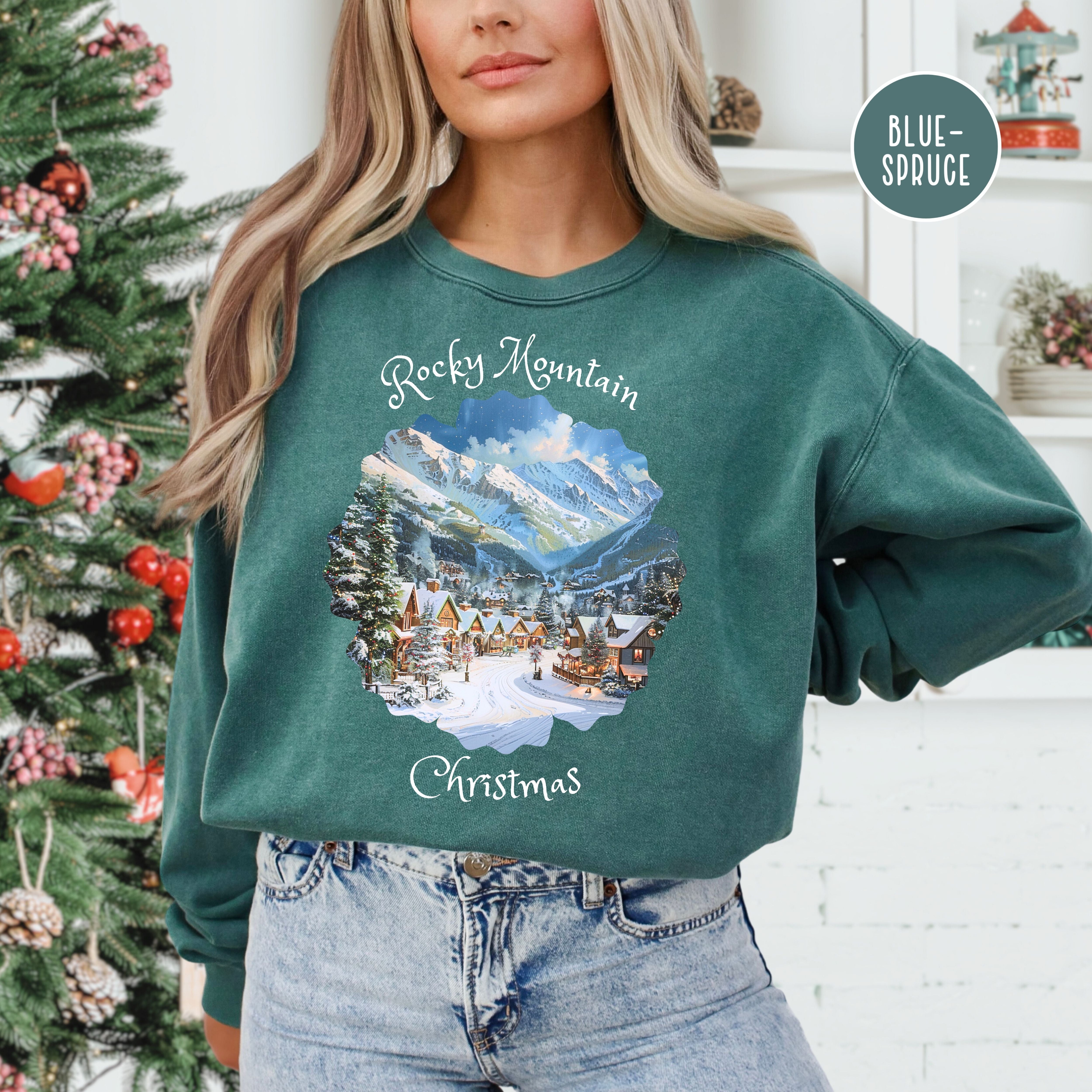 Rocky Mountain Christmas Comfort Colors® Sweatshirt