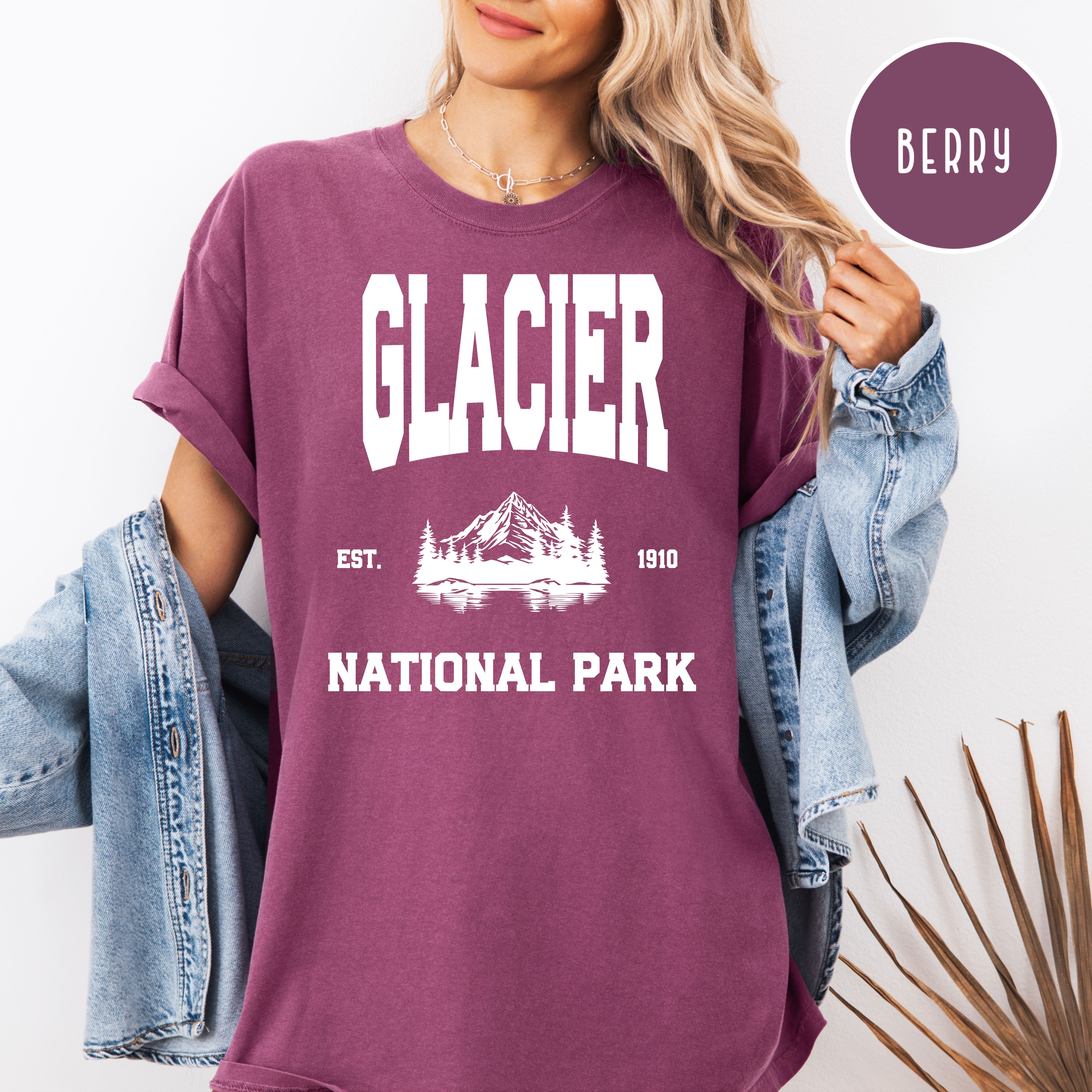 Glacier National Park Montana Comfort Colors Tee
