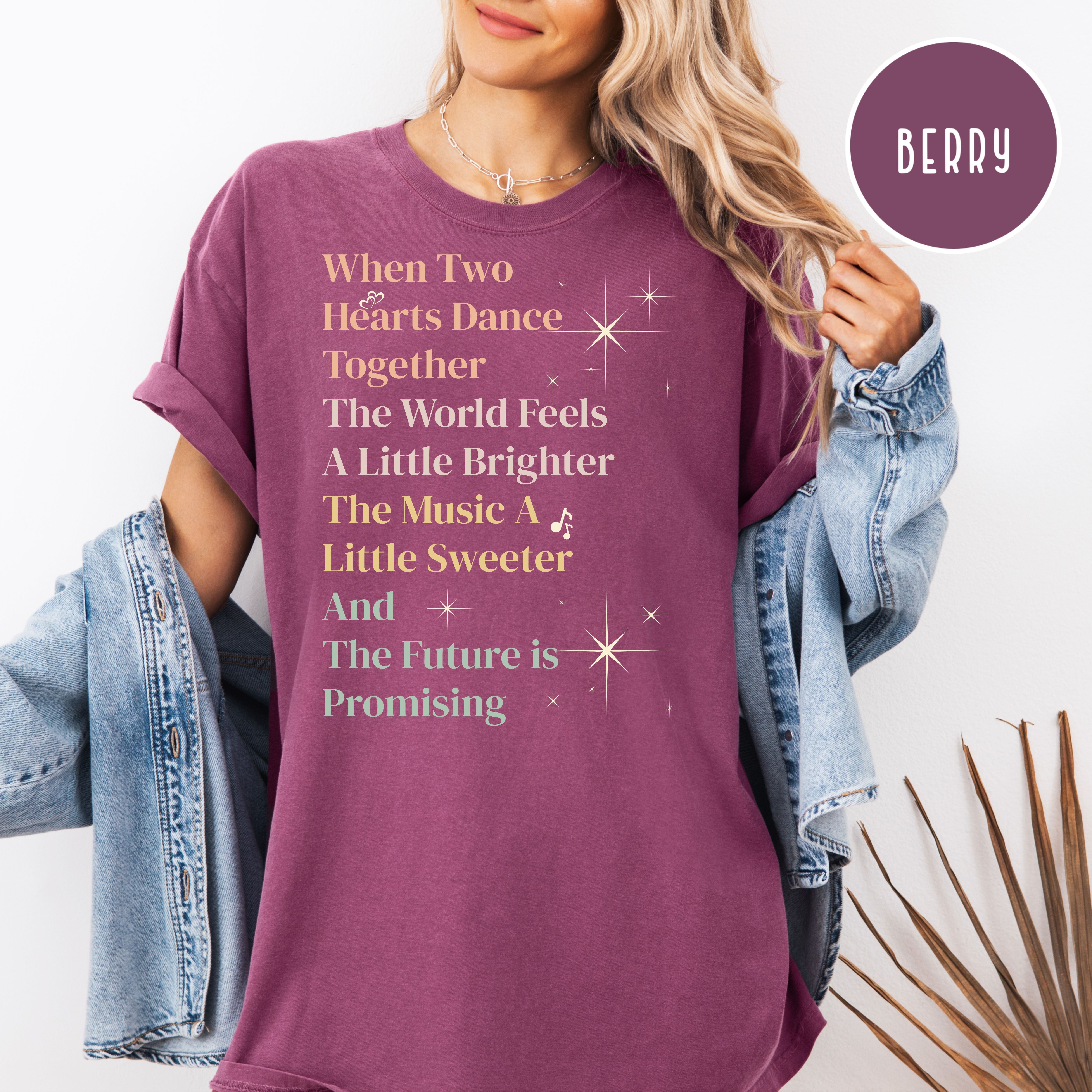 Two Hearts Dance Together Comfort Colors Tee