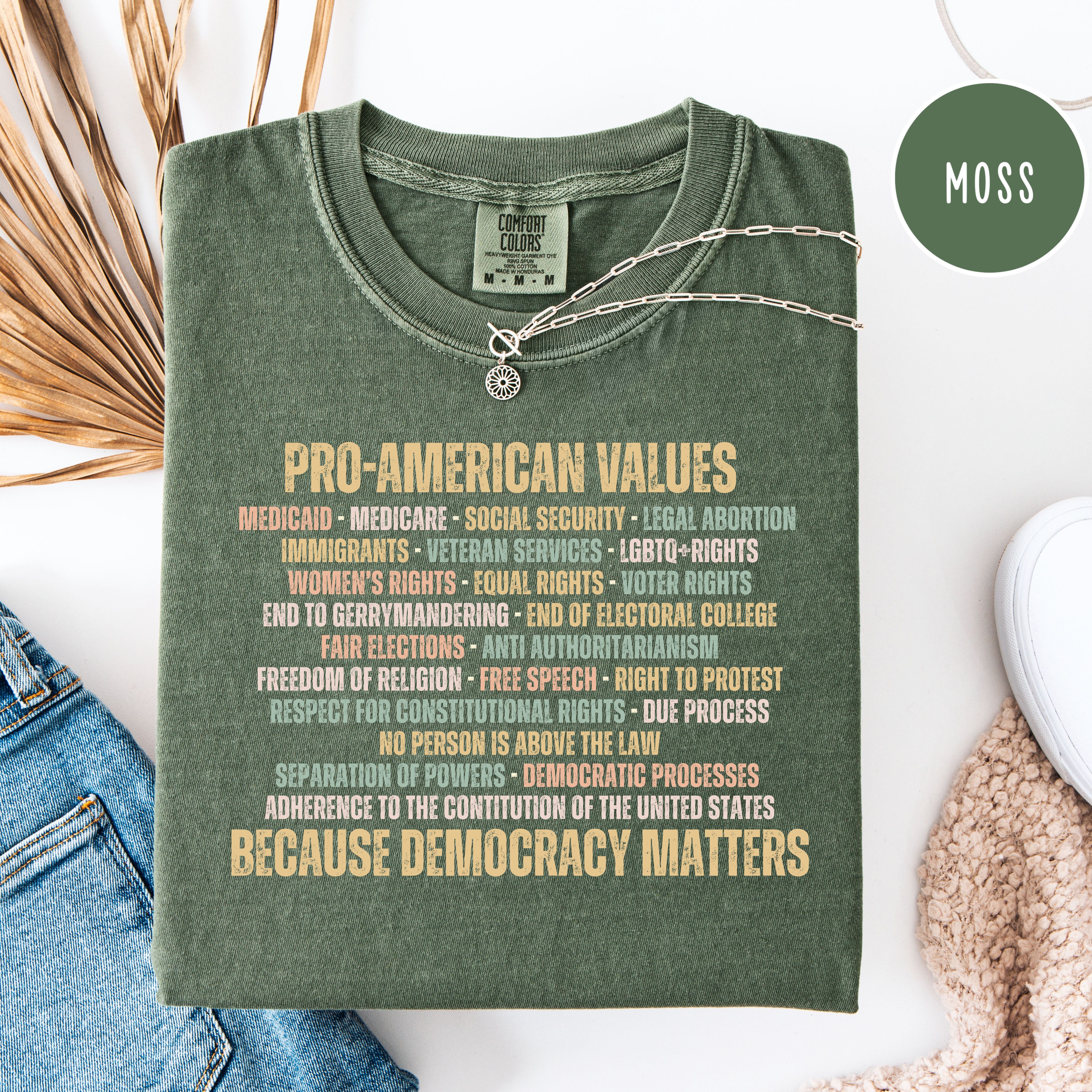 Pro Democracy Comfort Colors Political protest Shirt