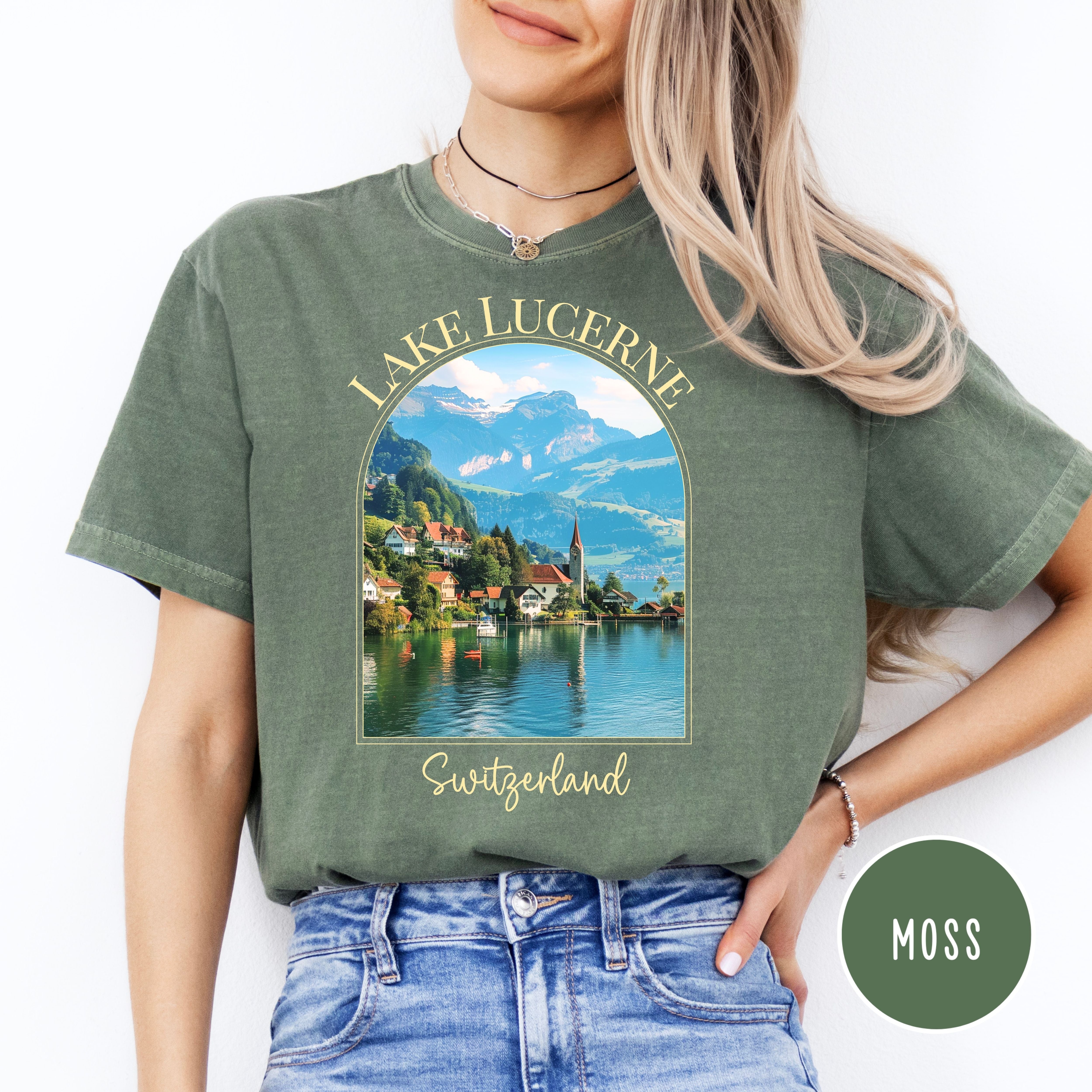 Lake Lucerne Switzerland Comfort Colors® Tee