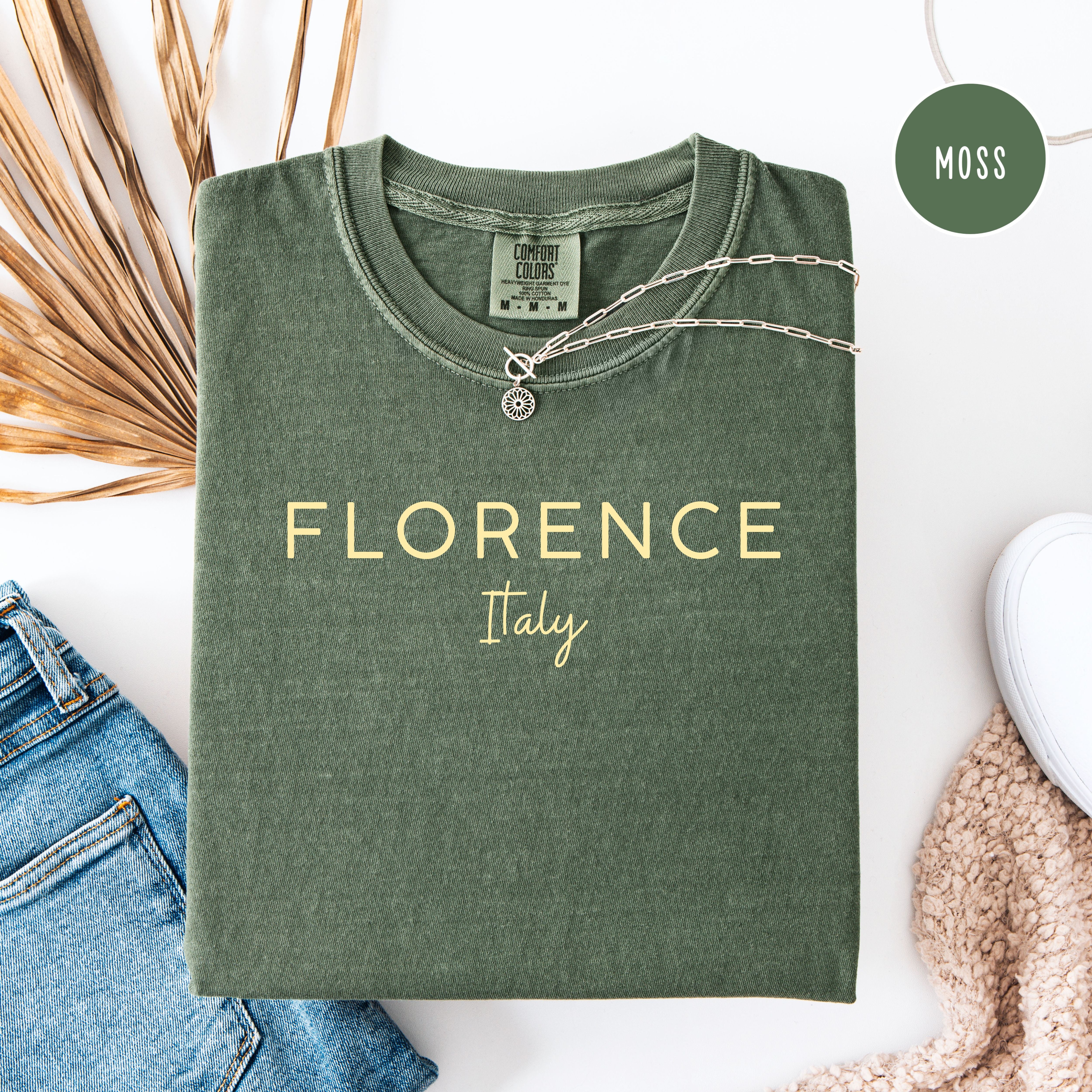 Florence Italy Vacation Gift Comfort Colors Tee