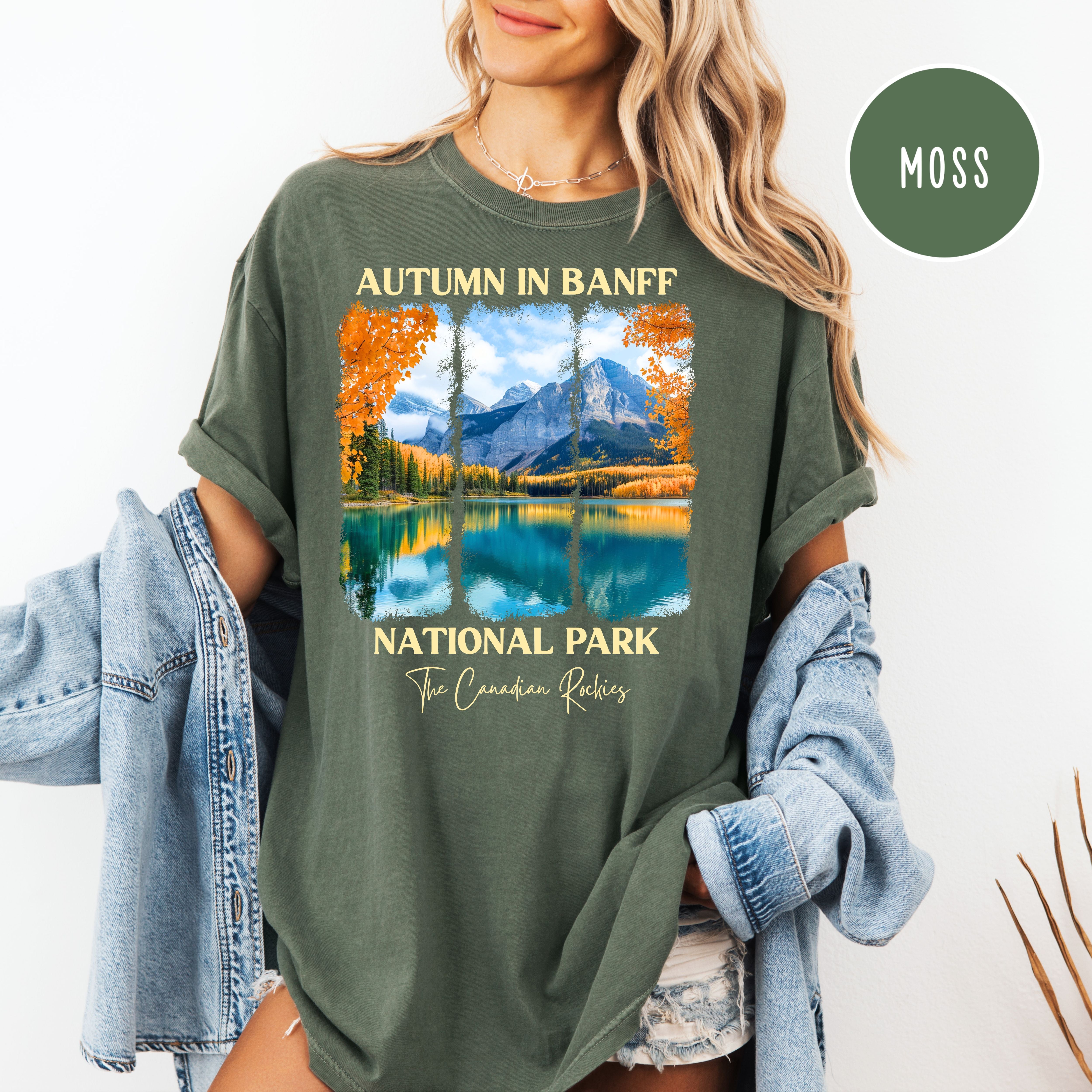 Autumn in Banff National Park Comfort Colors Unisex Tee