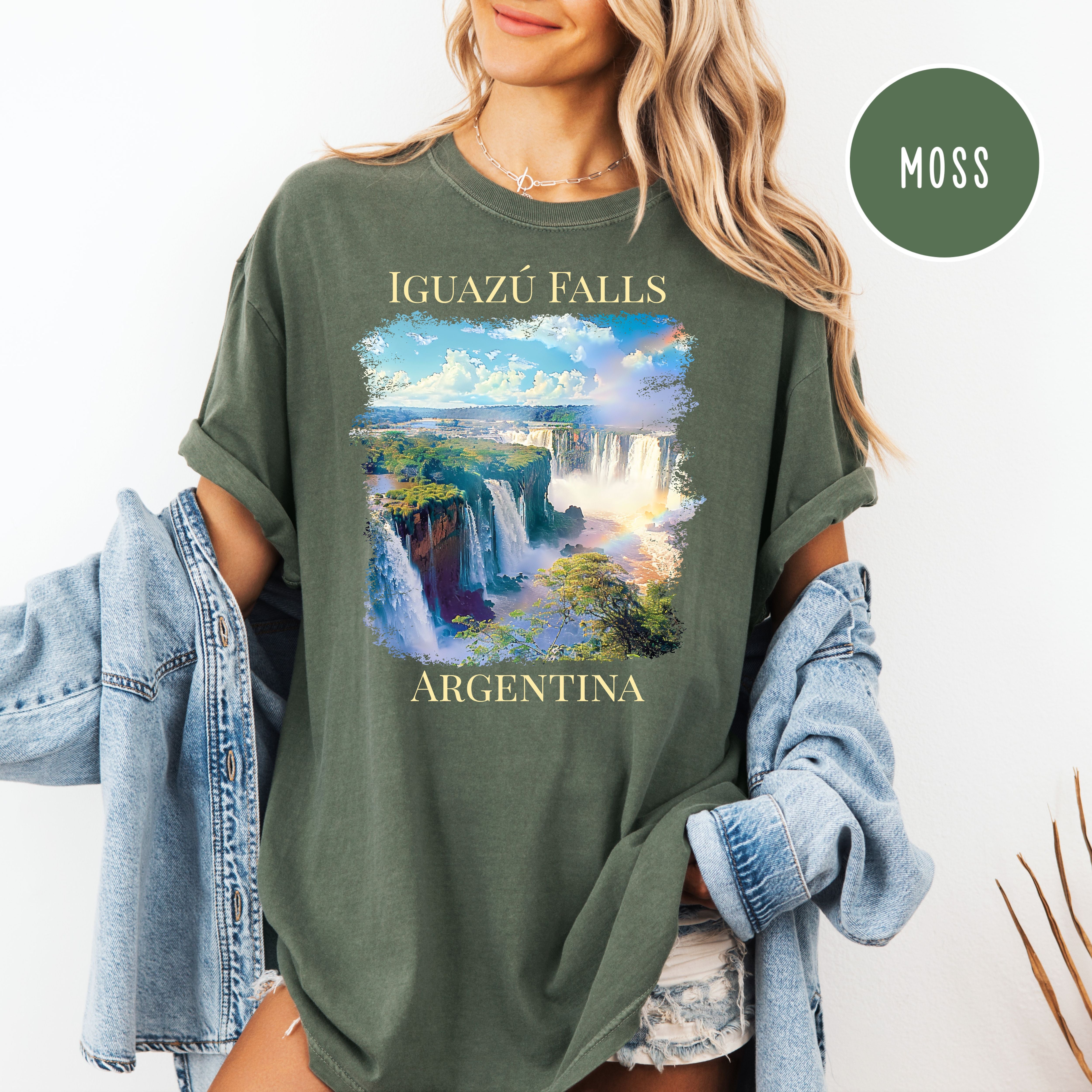 Iguazú Falls Argentina Comfort Colors Unisex Vacation Gift Shirt