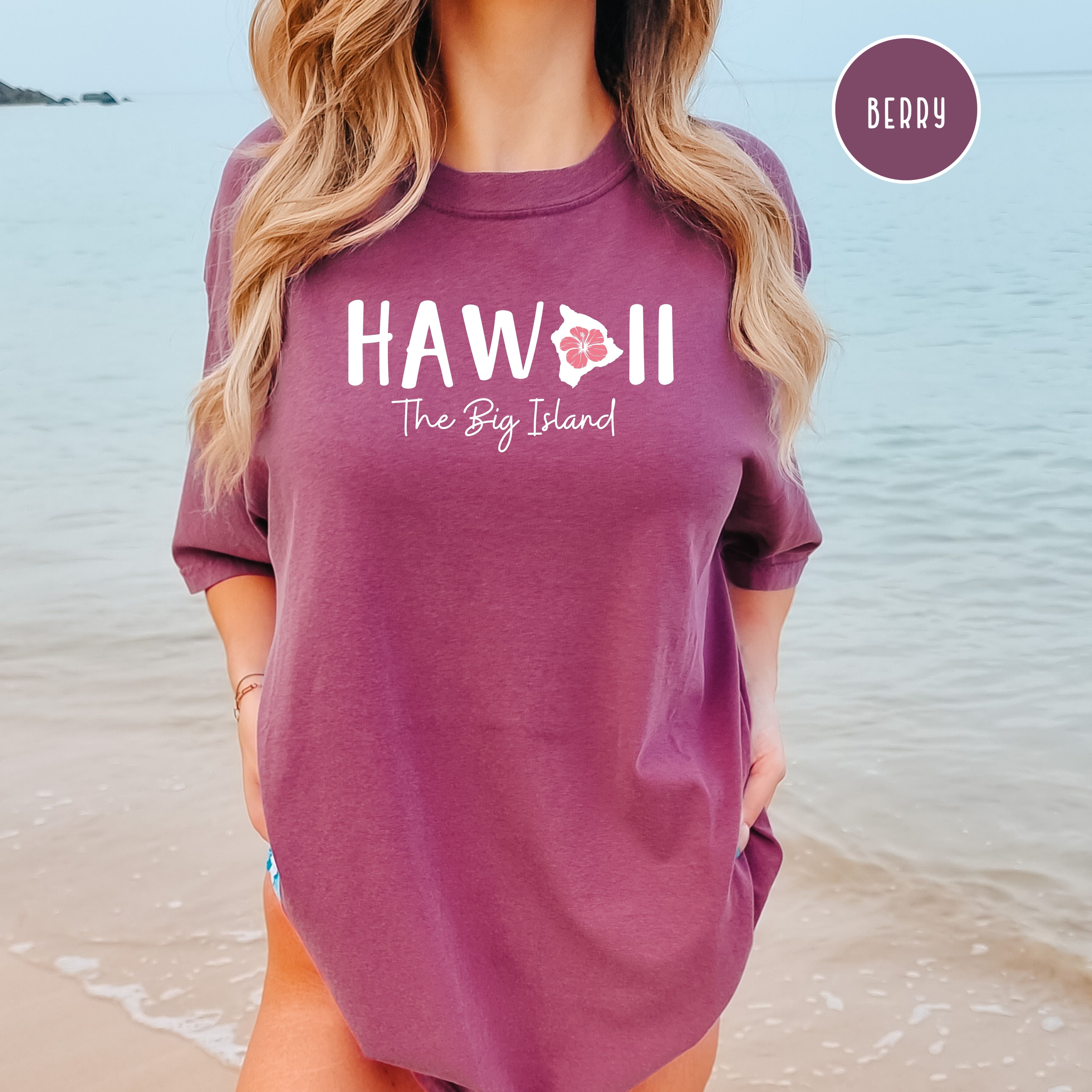 Hawaii The Big Island Comfort Colors Tee Shirt