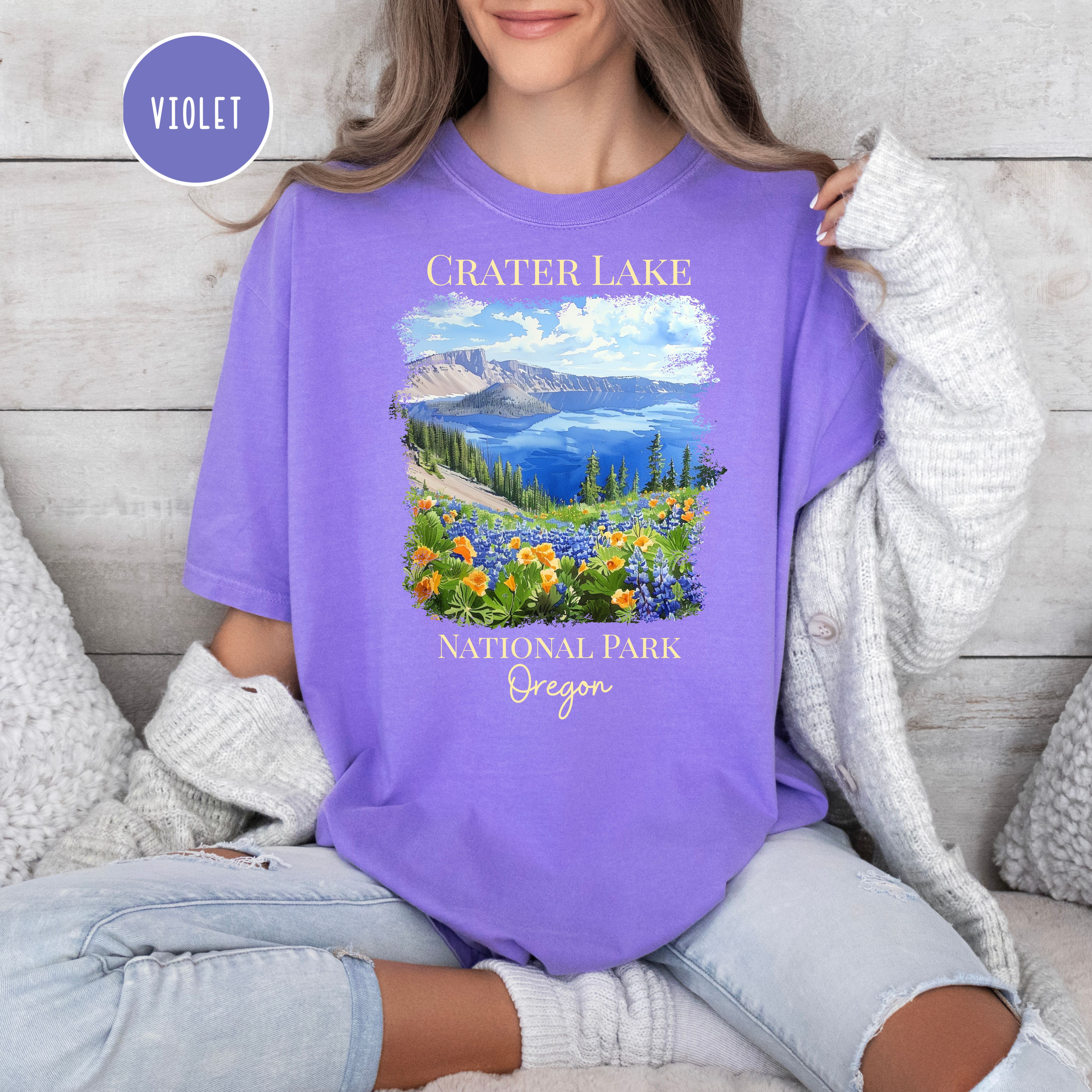 Crater Lake National Park Oregon Comfort Colors Tee
