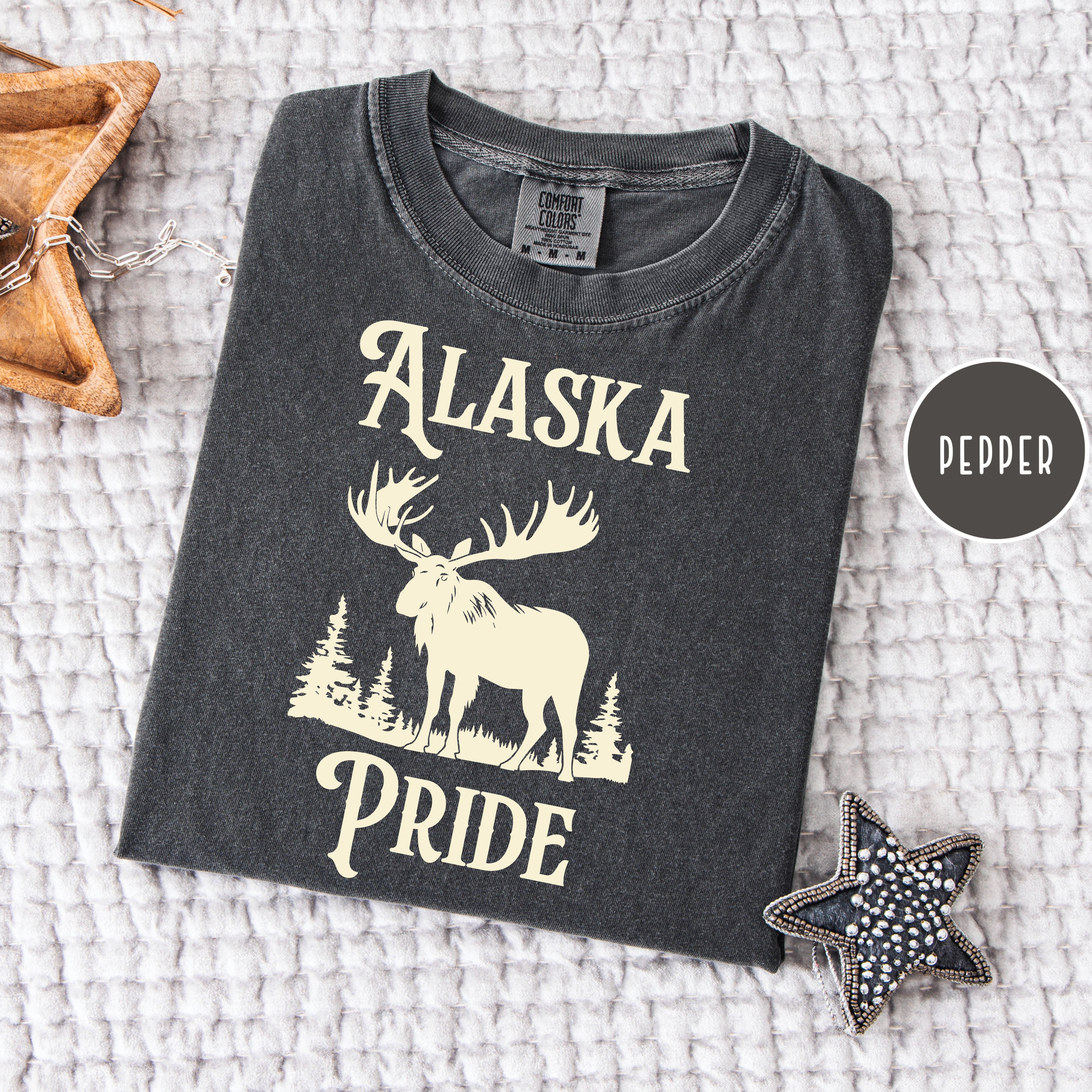 Alaska Pride Comfort Colors Adult Unisex Tee Shirt