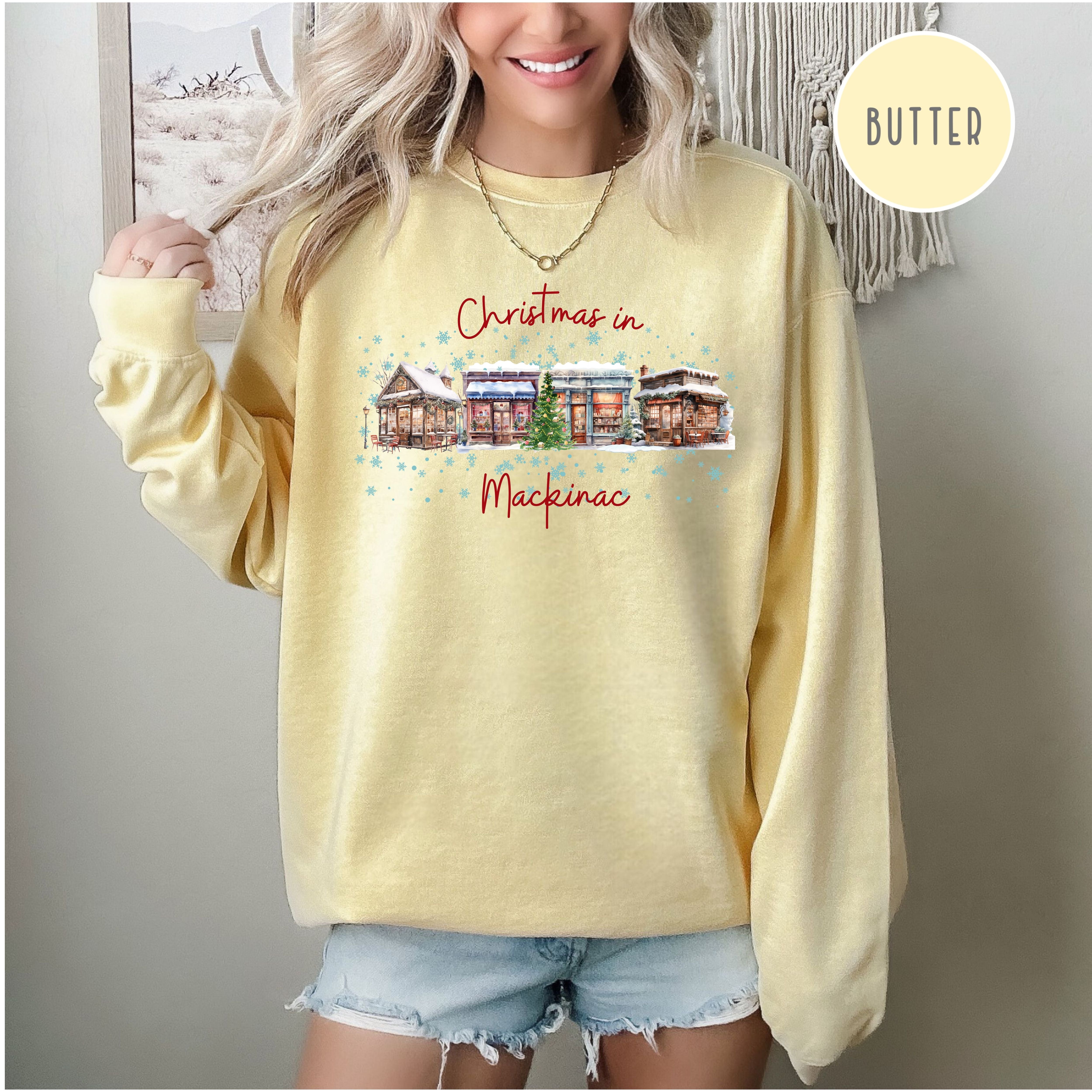 Mackinac Island Christmas Gift Comfort Colors Sweater