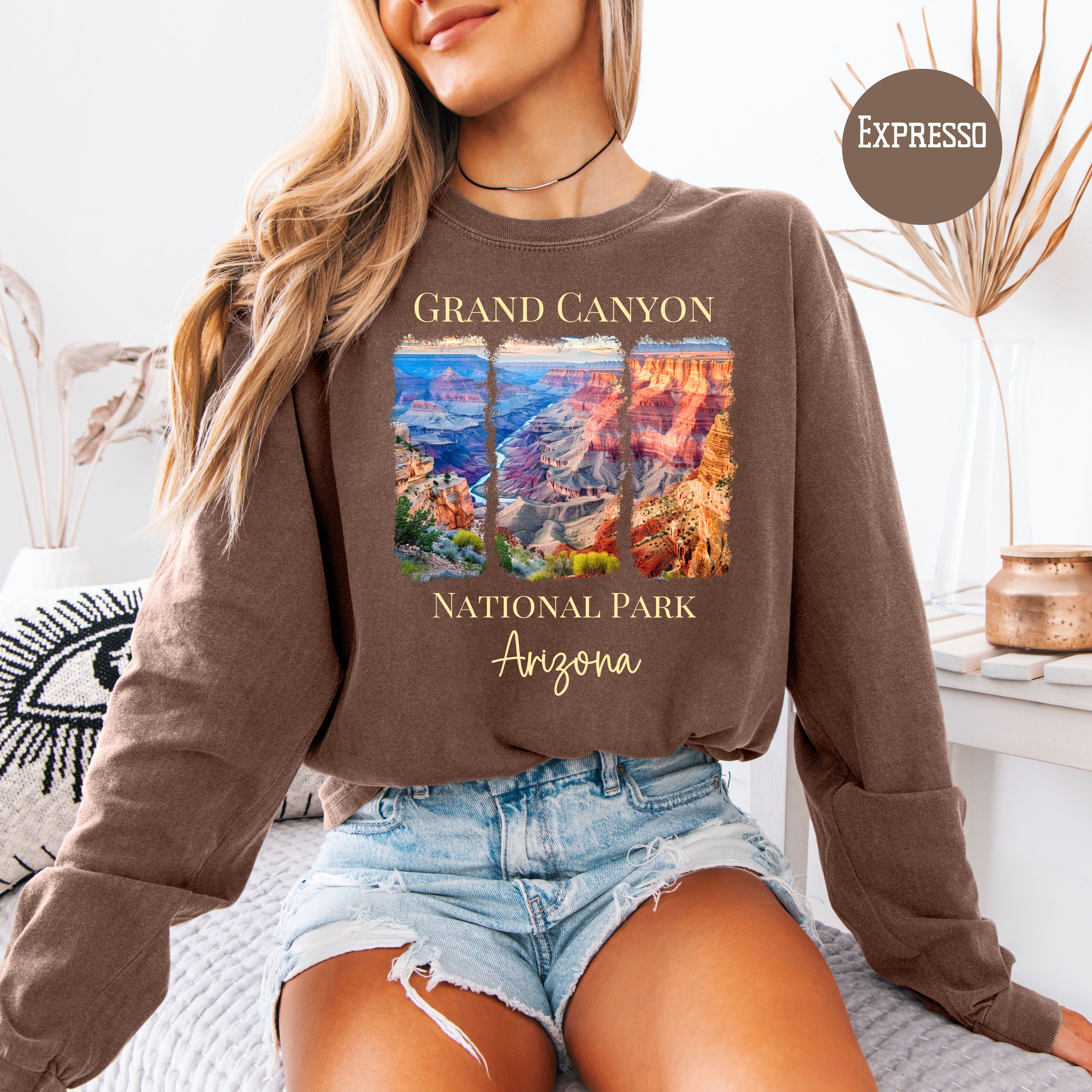 Grand Canyon National Park Comfort Colors Adult Unisex Long Sleeve Tee Shirt